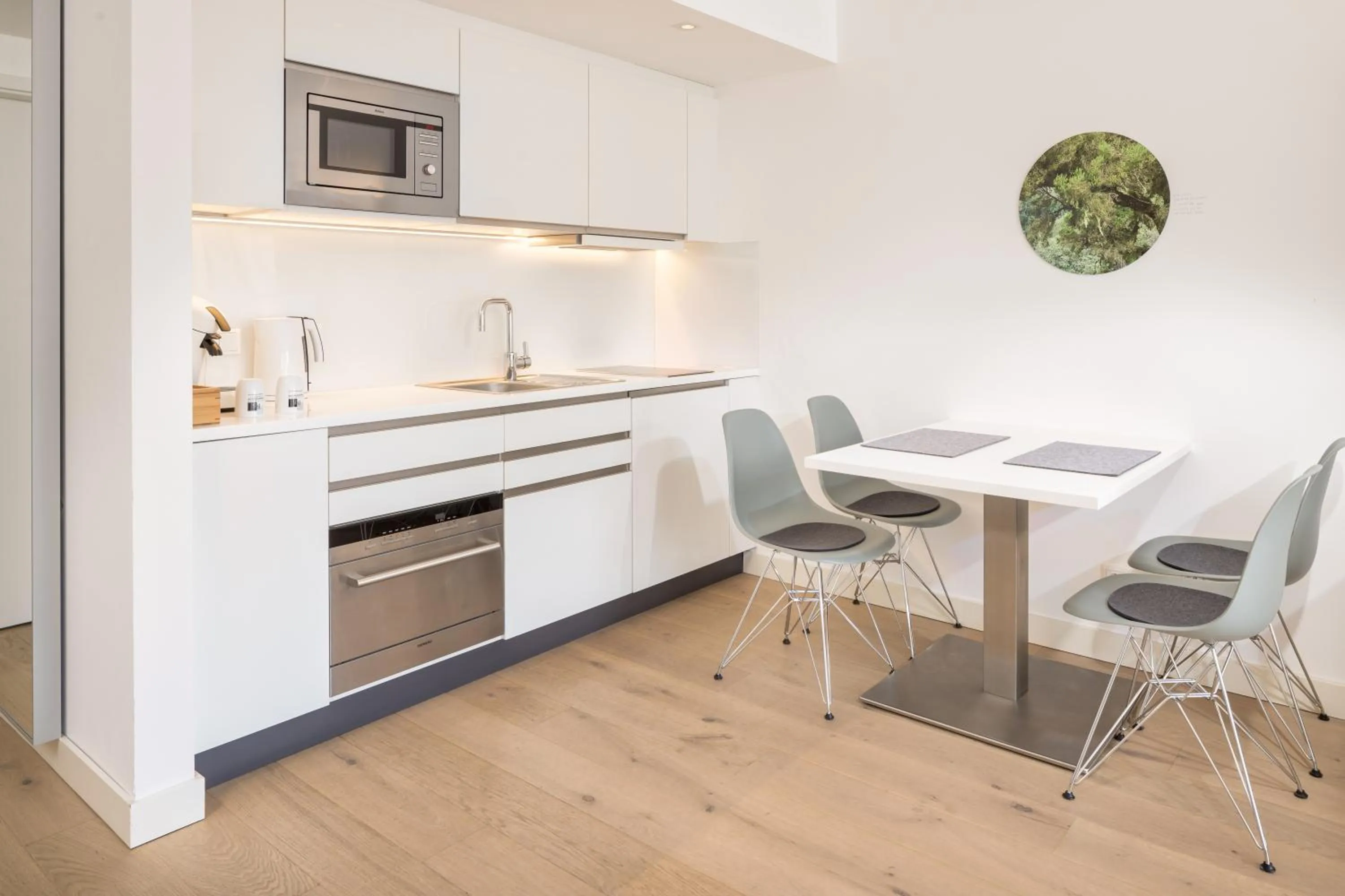 Kitchen or kitchenette in Bergmann Boardinghouse Osnabrück