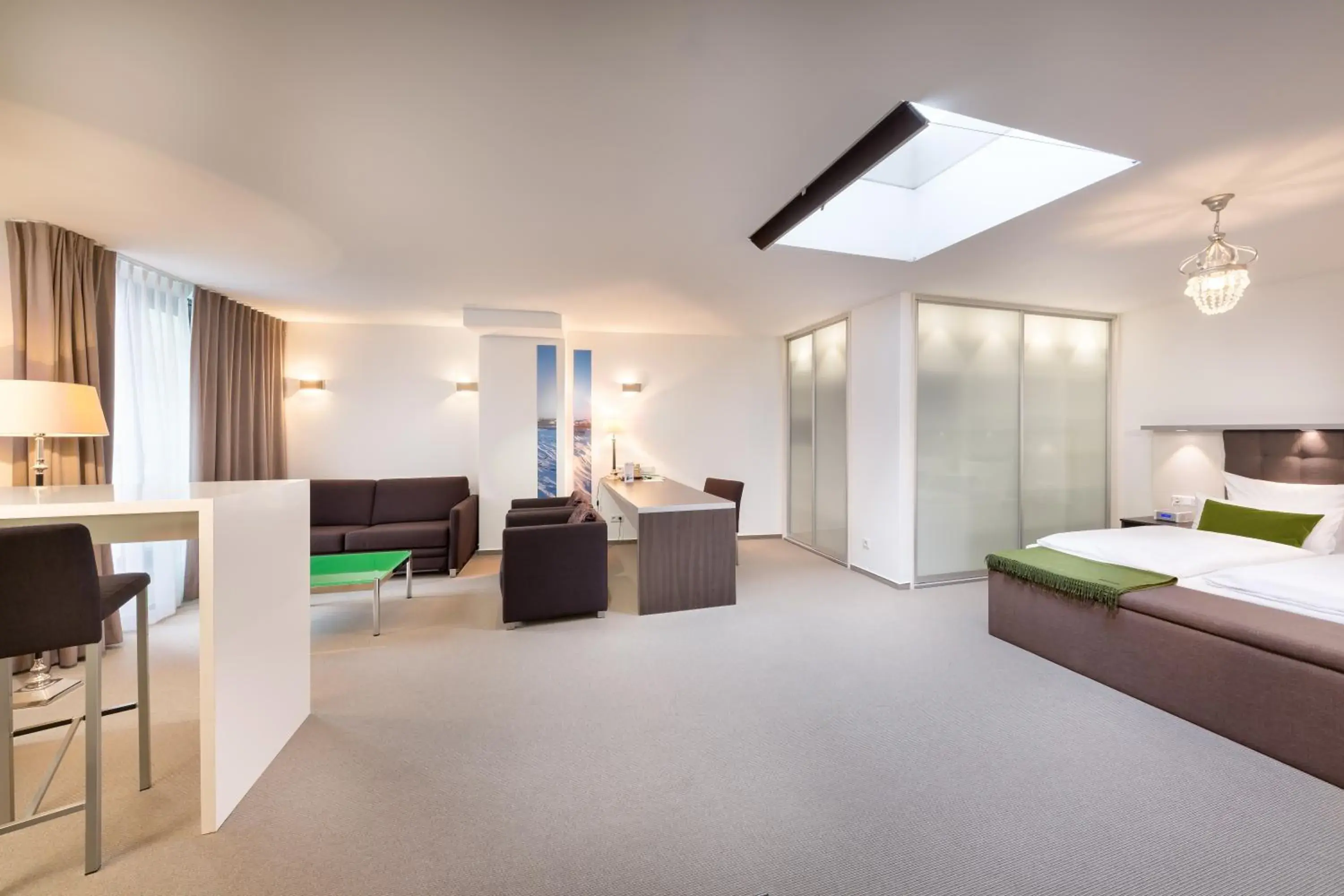 Photo of the whole room, Bed in Bergmann Boardinghouse Osnabrück Photo of the whole room, Bed in Bergmann Boardinghouse Osnabrück