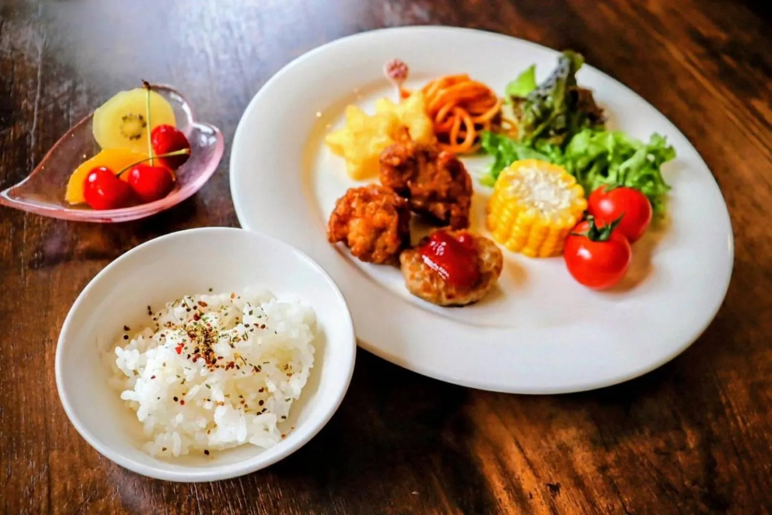 Dinner in Yamagata Zao Pension Apron Stage