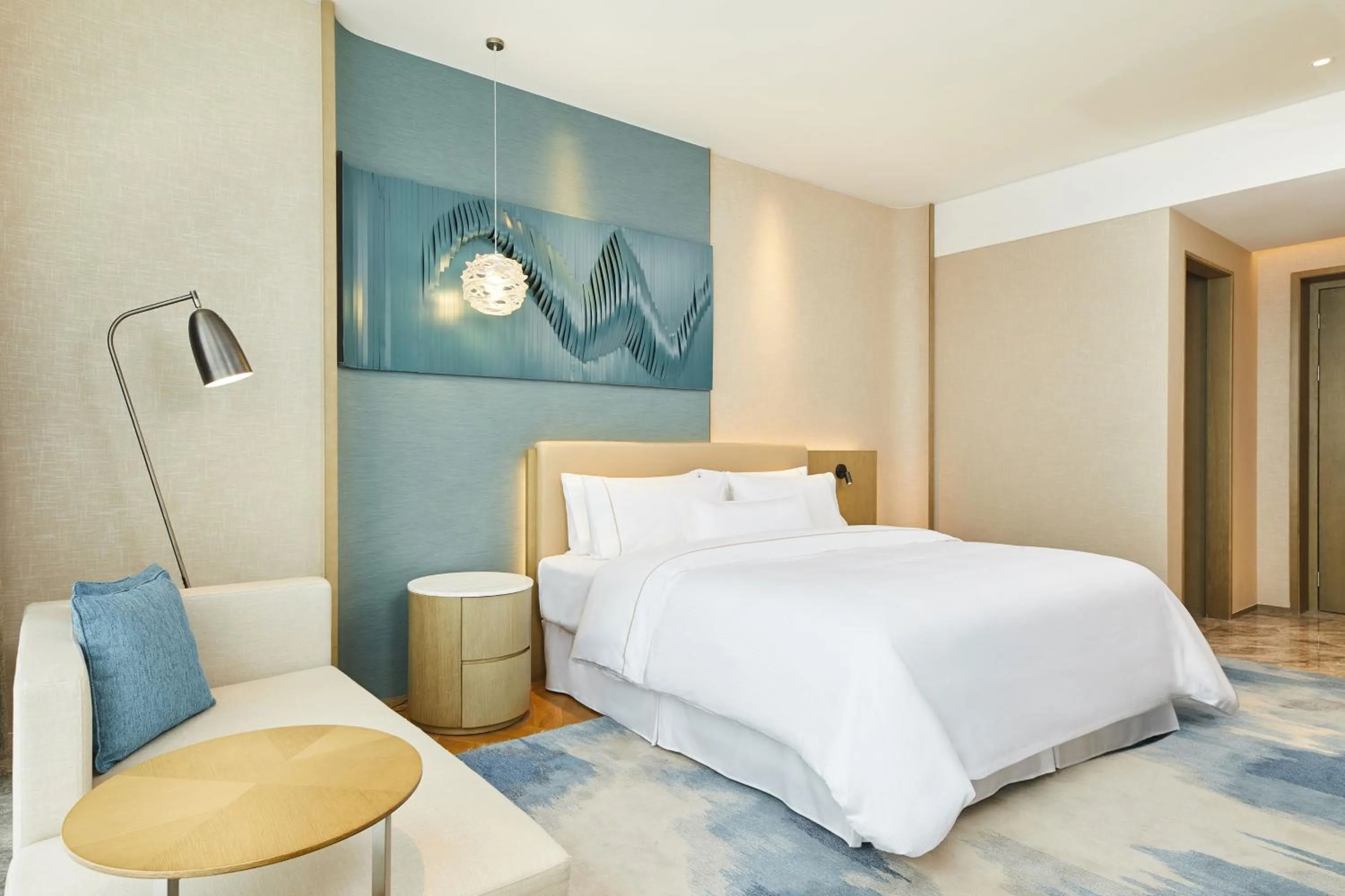 Photo of the whole room, Bed in The Westin Qingdao West Coast