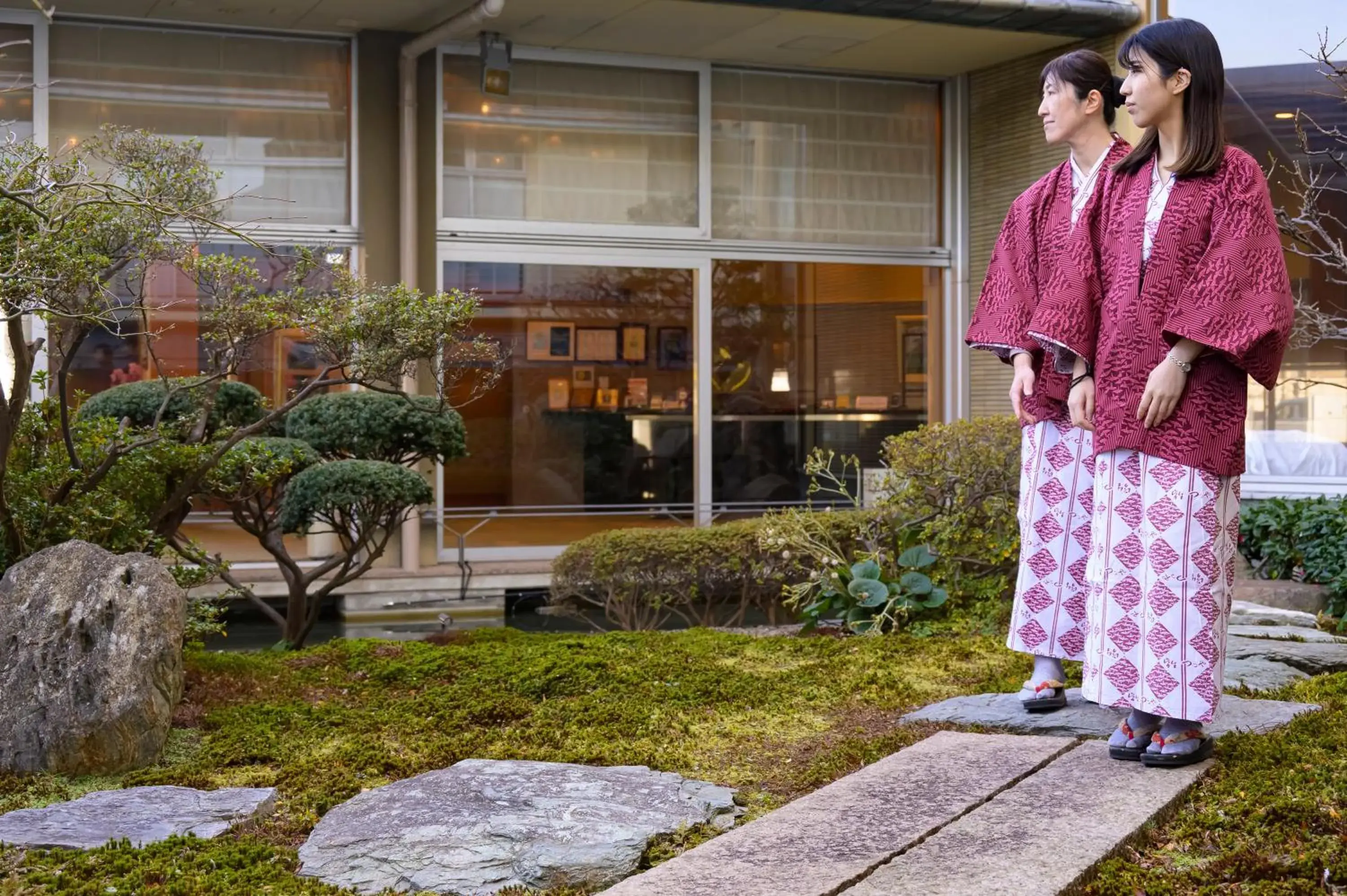 Garden view in Kaike Tsuruya Garden view in Kaike Tsuruya