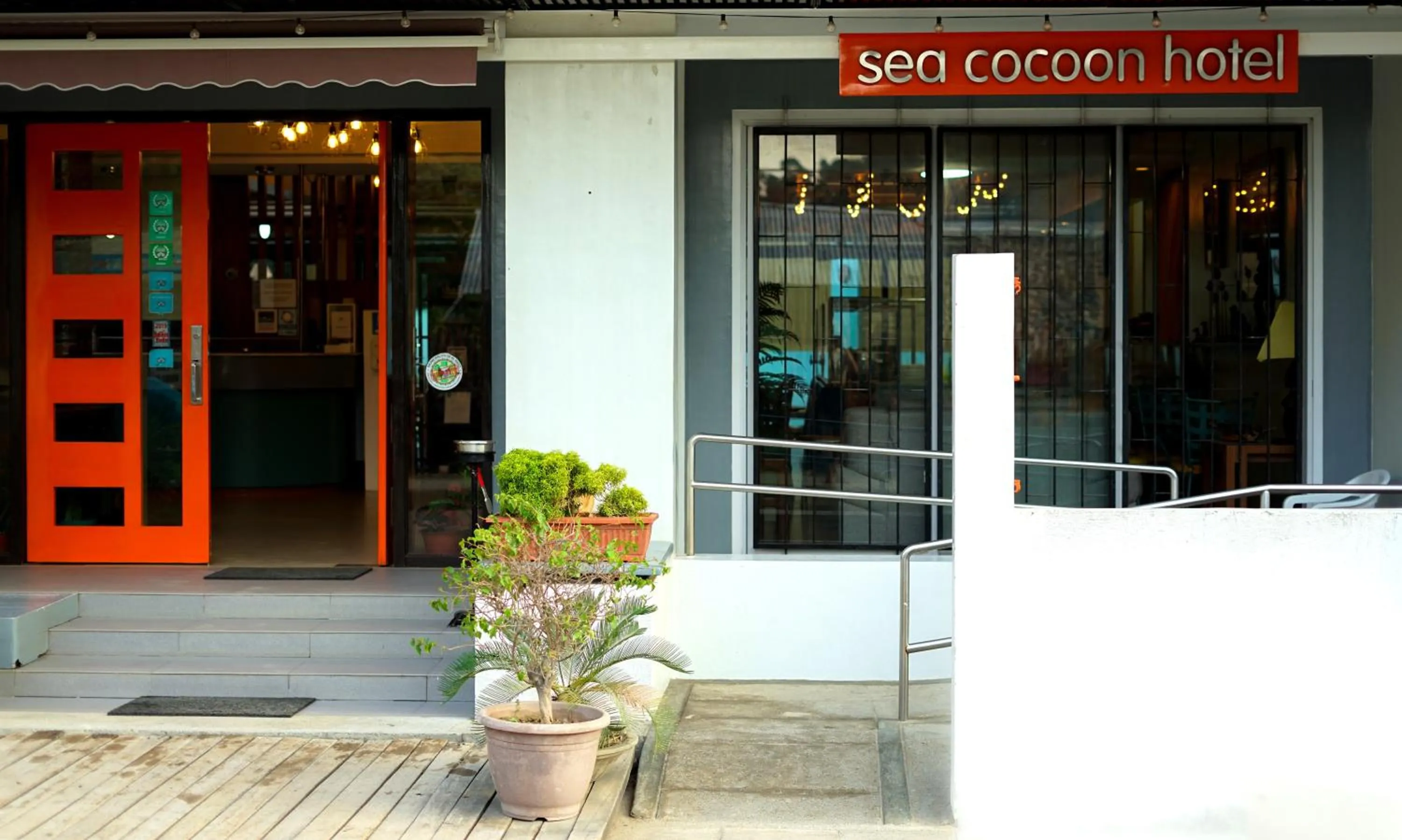 Facade/entrance in Sea Cocoon Hotel