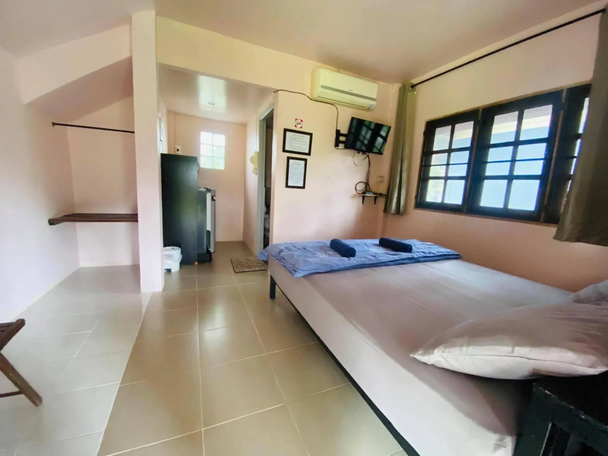 Bed in Moon River Resort Phimai