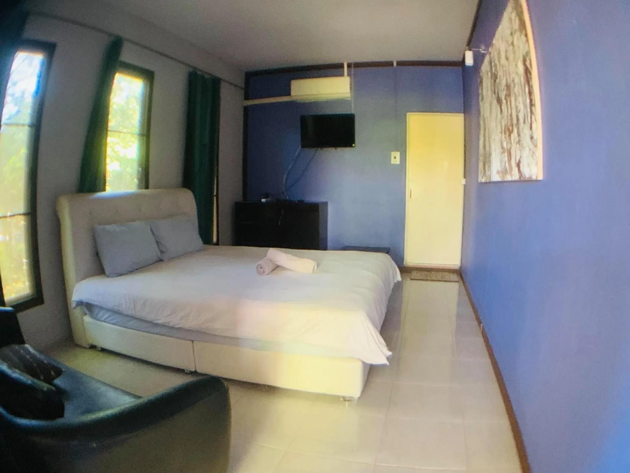 Bed in Moon River Resort Phimai