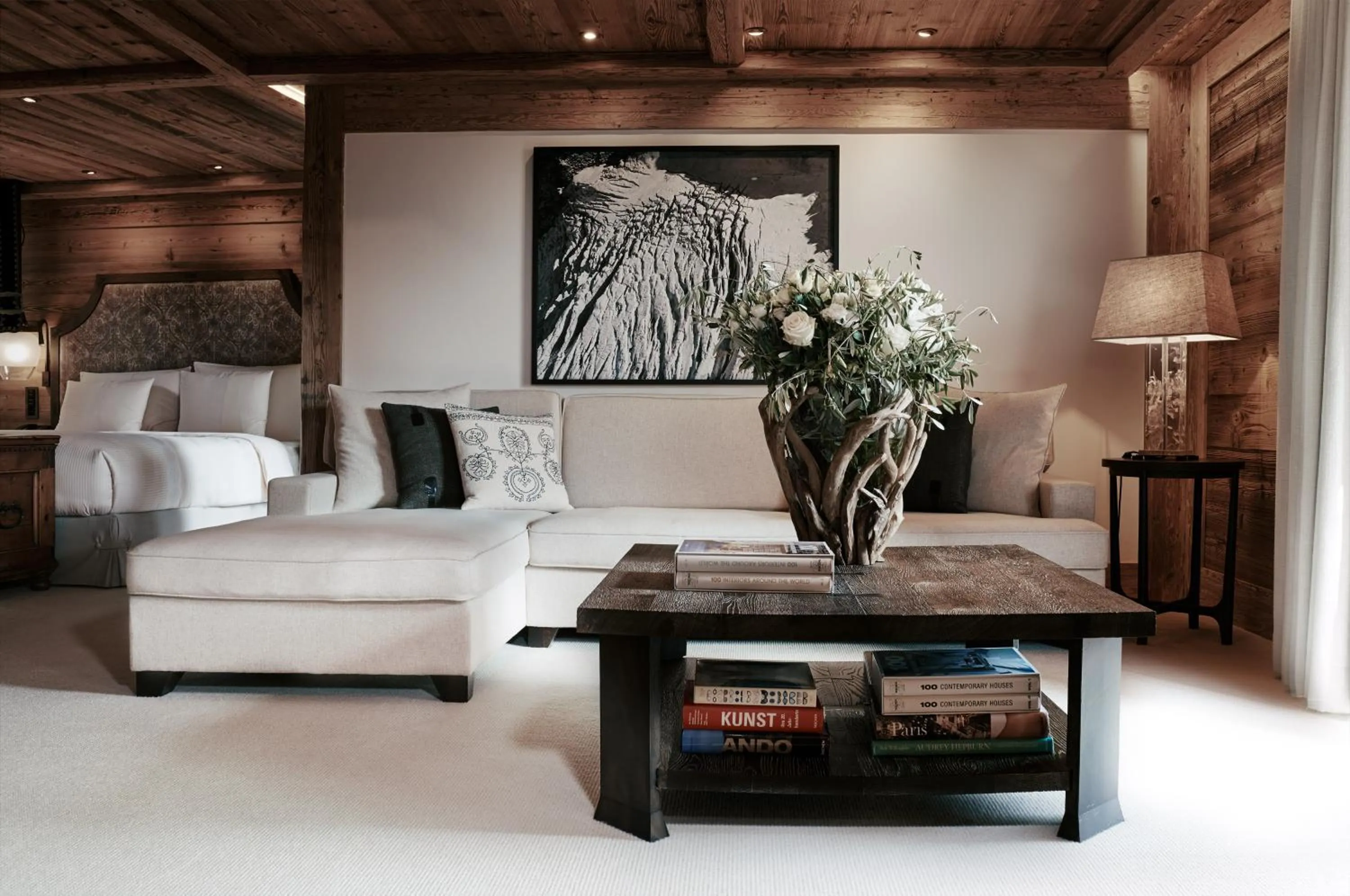 Seating area in The Alpina Gstaad