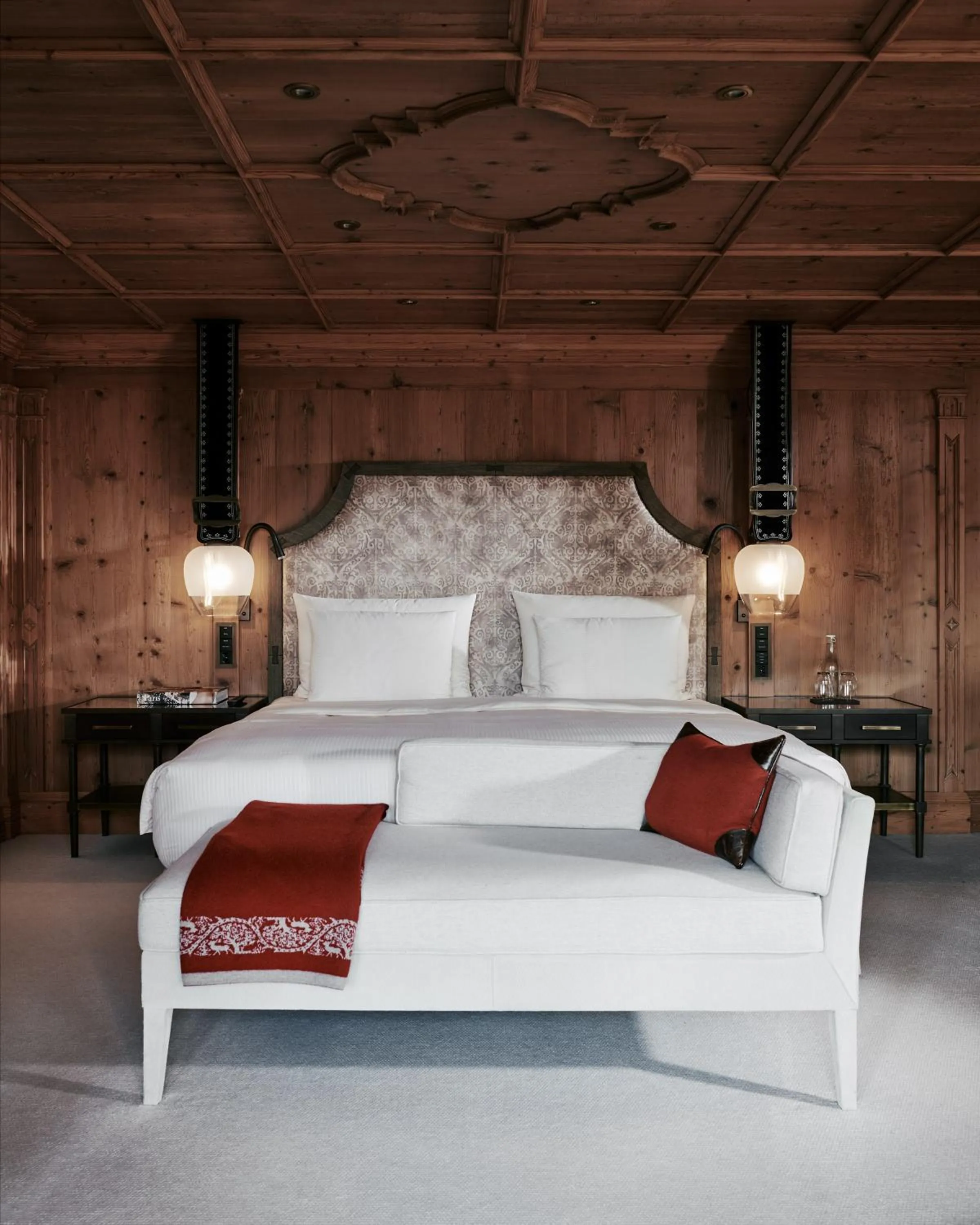 Bed in The Alpina Gstaad