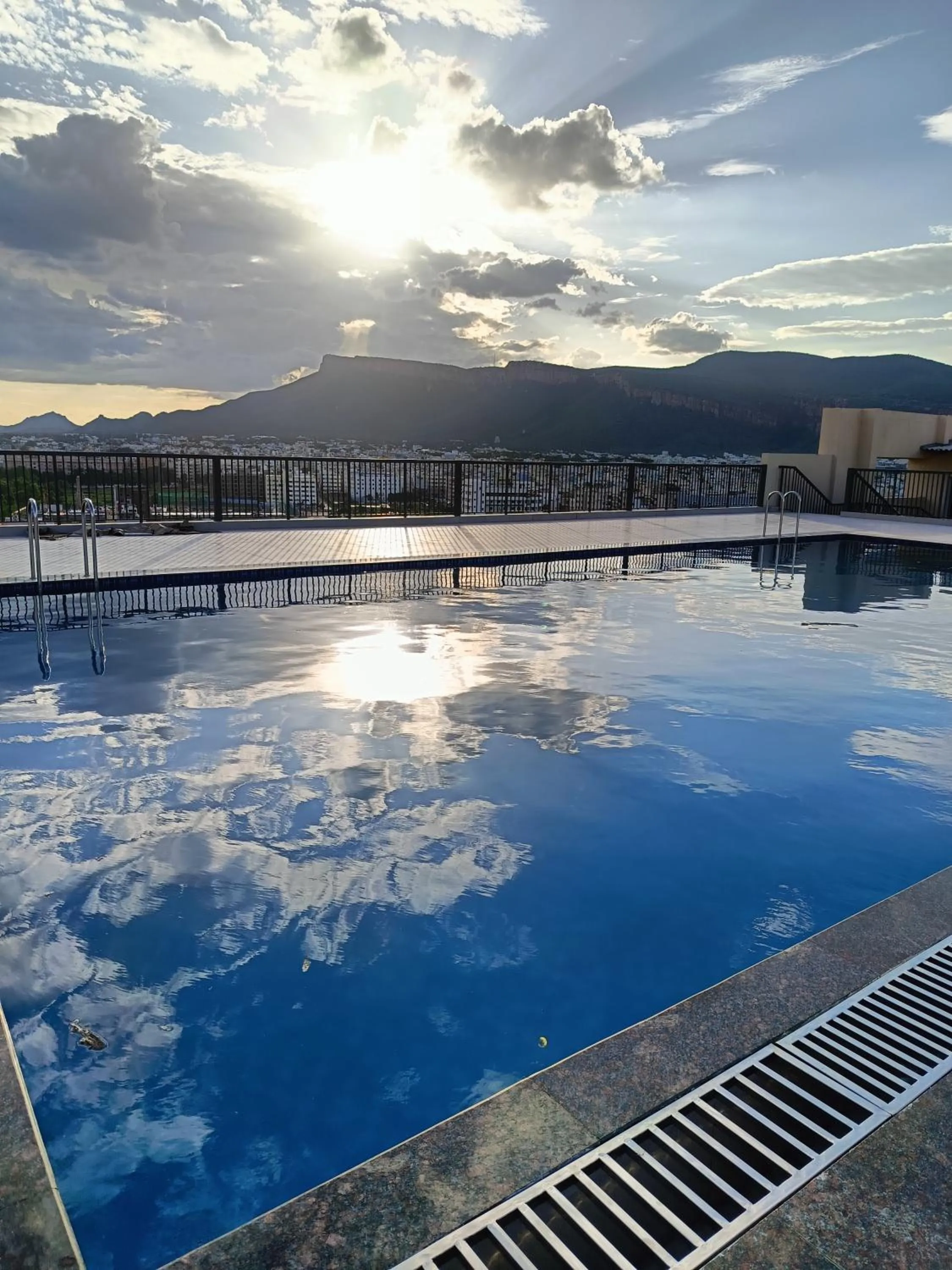 Swimming pool in Starlit Suites Tirupati