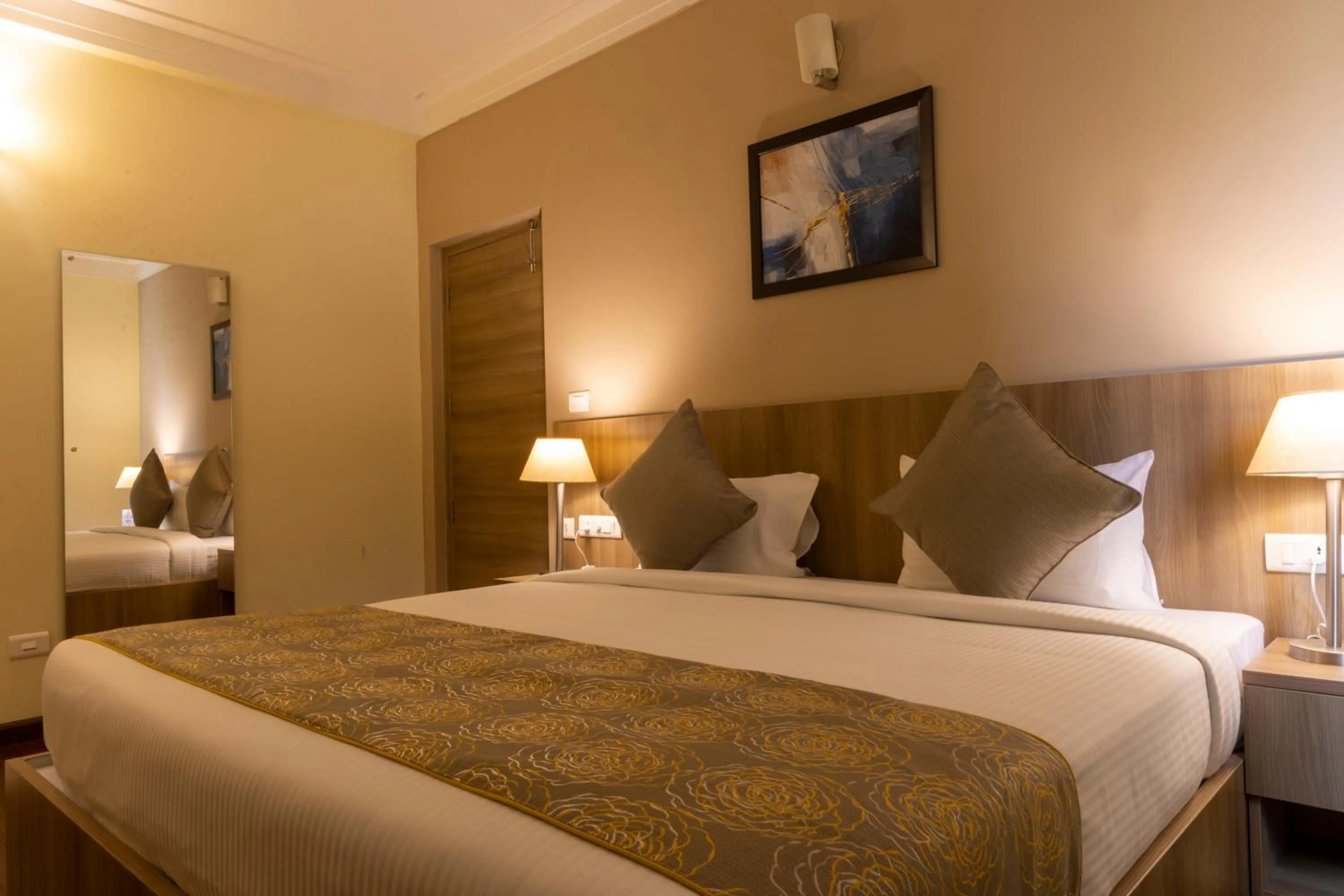 Bedroom, Bed in Starlit Suites Tirupati