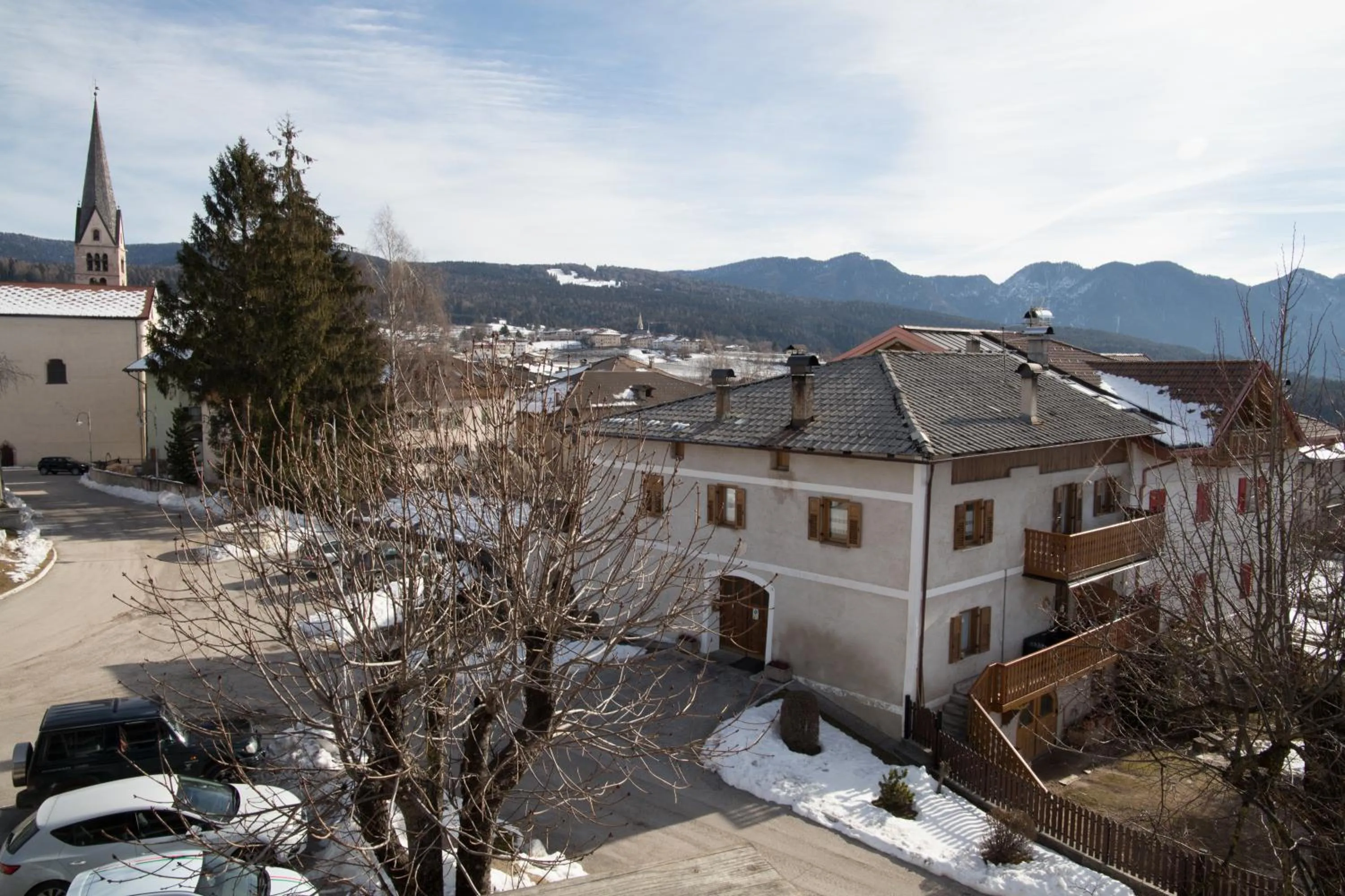 Quiet street view, Winter in Hotel Antica Torre