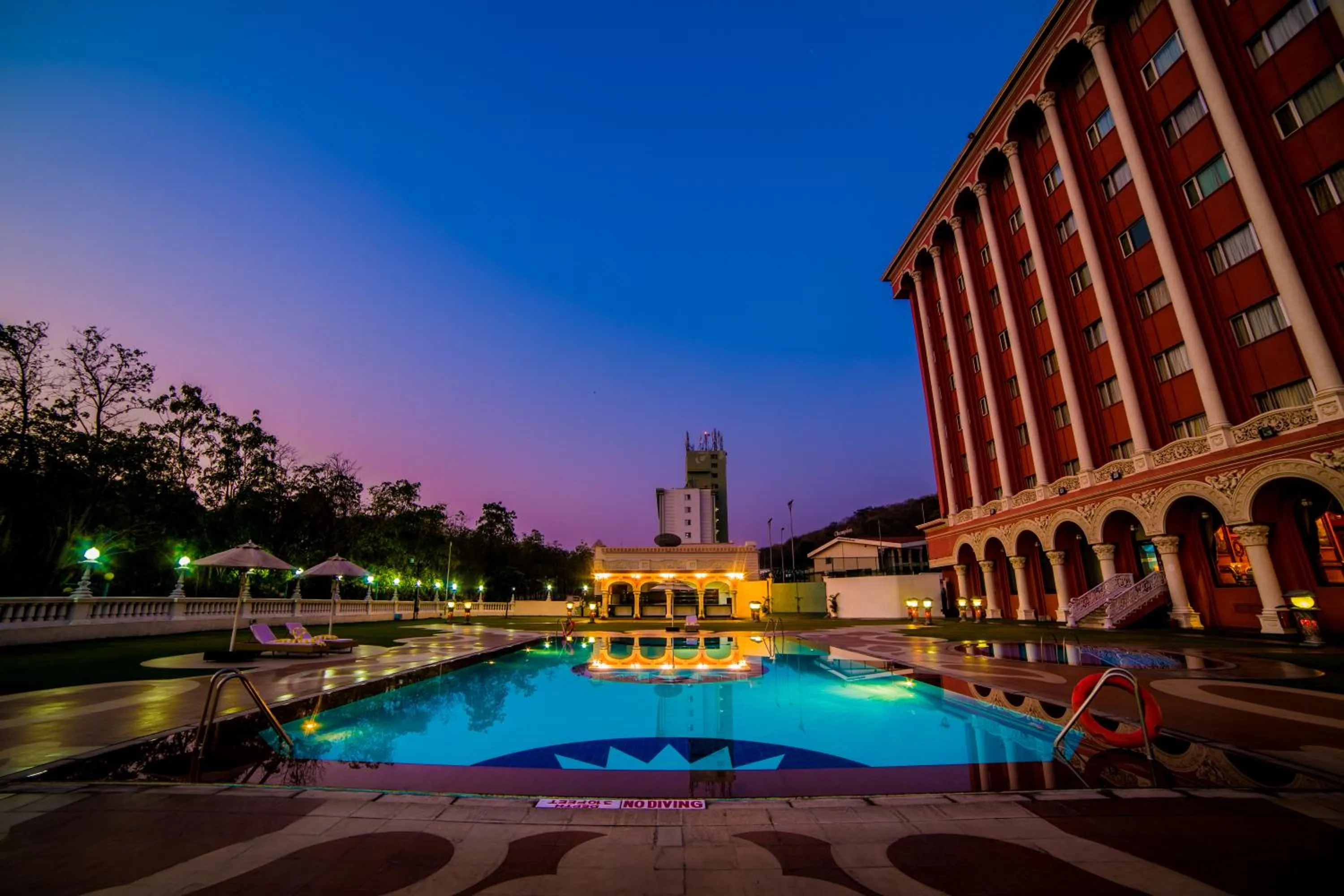 Pool view in Ramoji Film City- Sitara Luxury Hotel