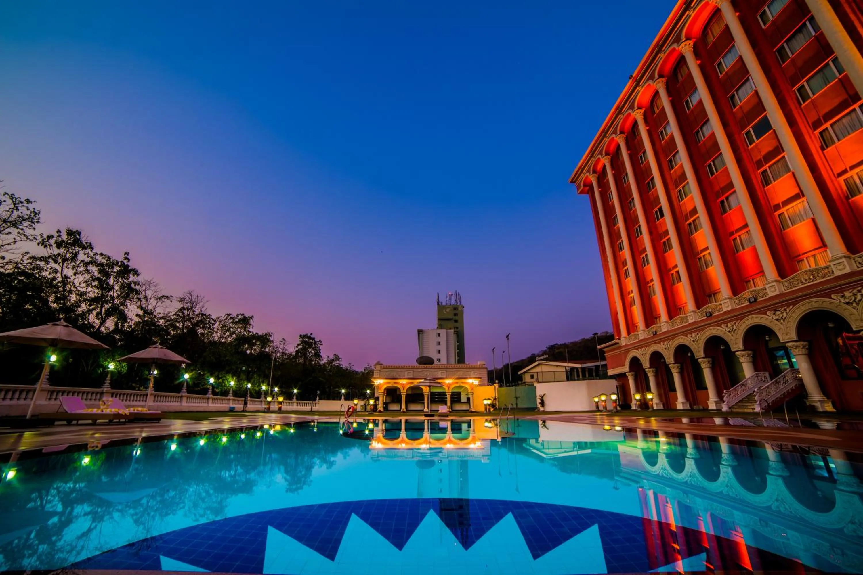Swimming pool in Ramoji Film City- Sitara Luxury Hotel
