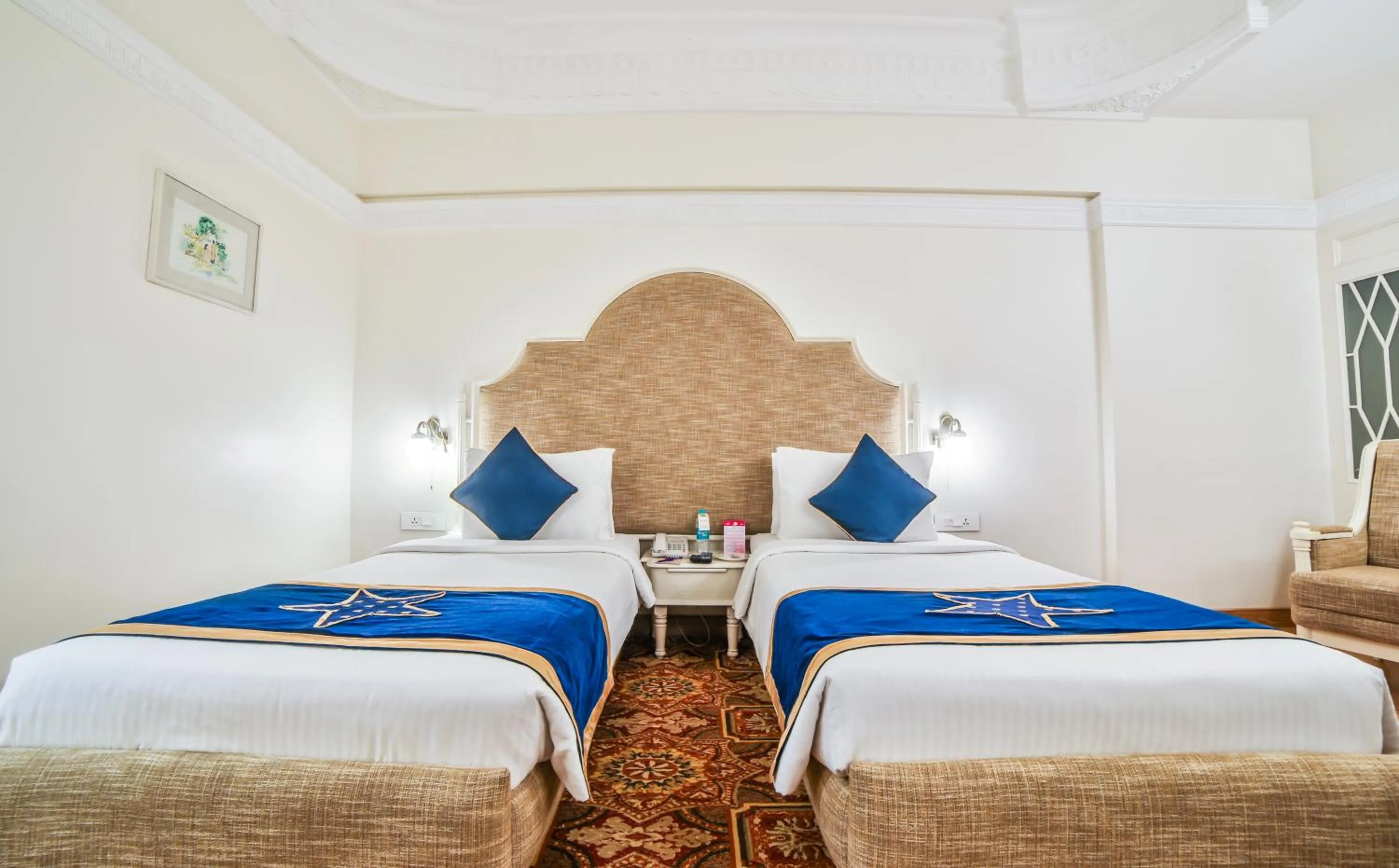 Bed in Ramoji Film City- Sitara Luxury Hotel