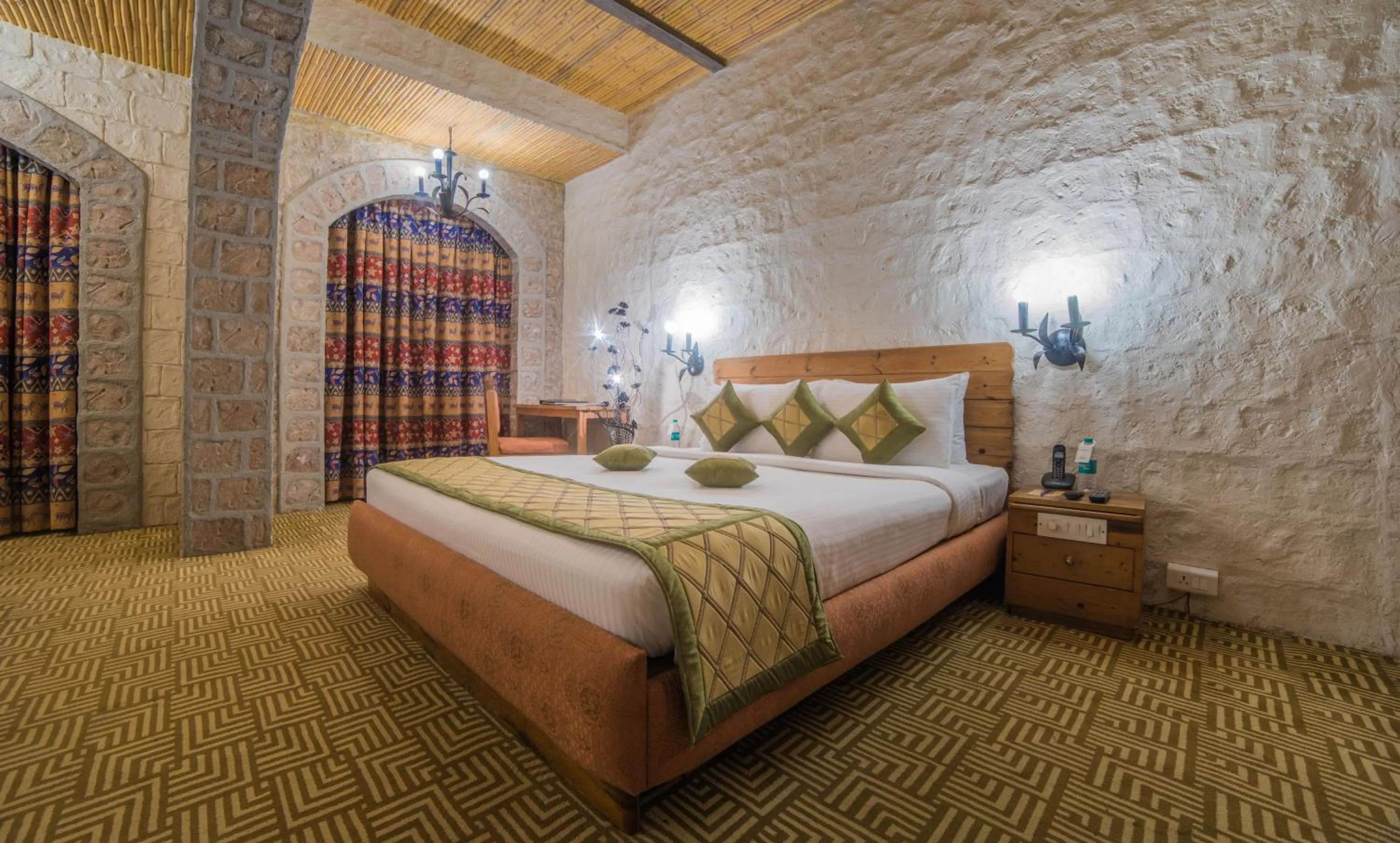 Bed in Ramoji Film City- Sitara Luxury Hotel