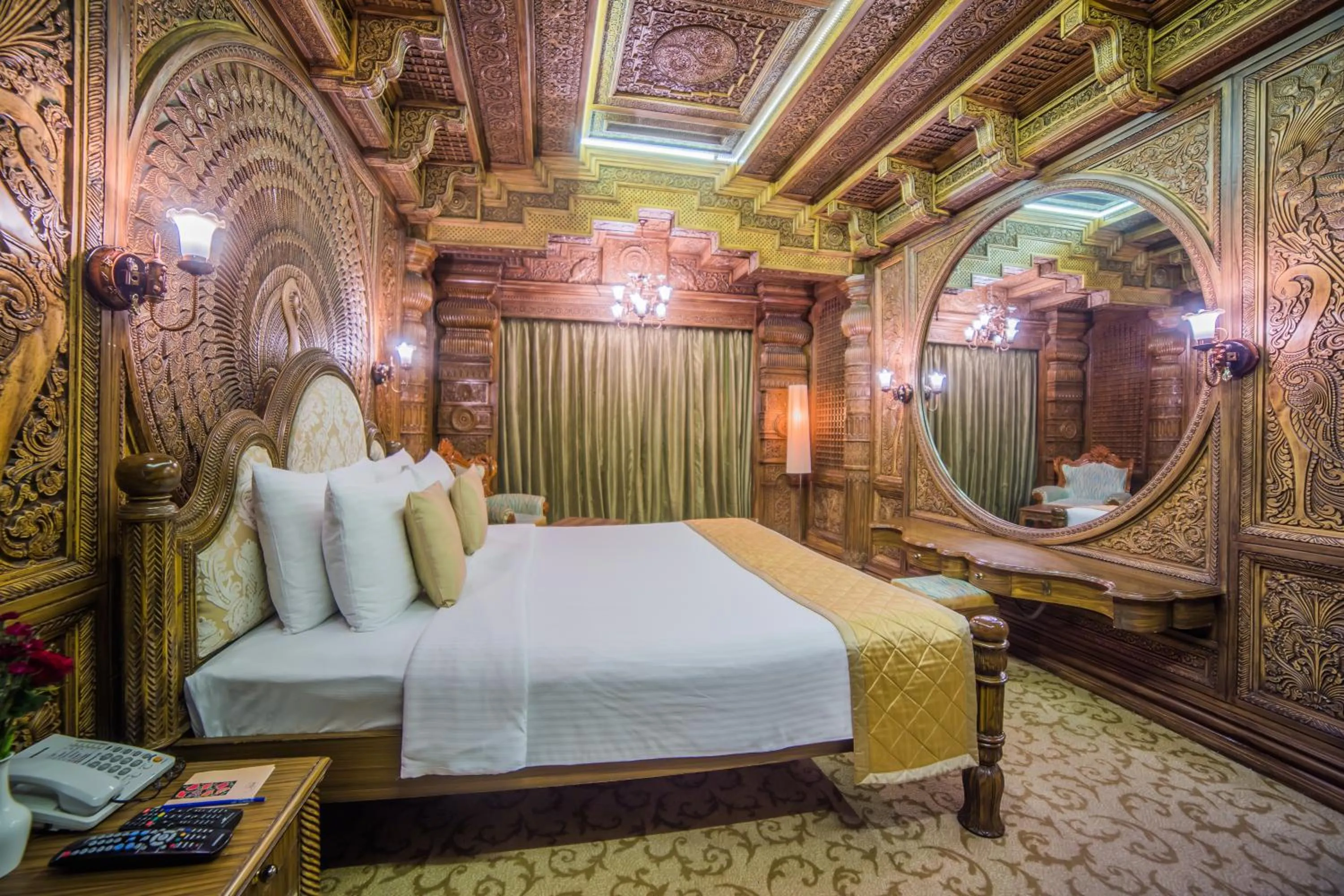 Bed in Ramoji Film City- Sitara Luxury Hotel