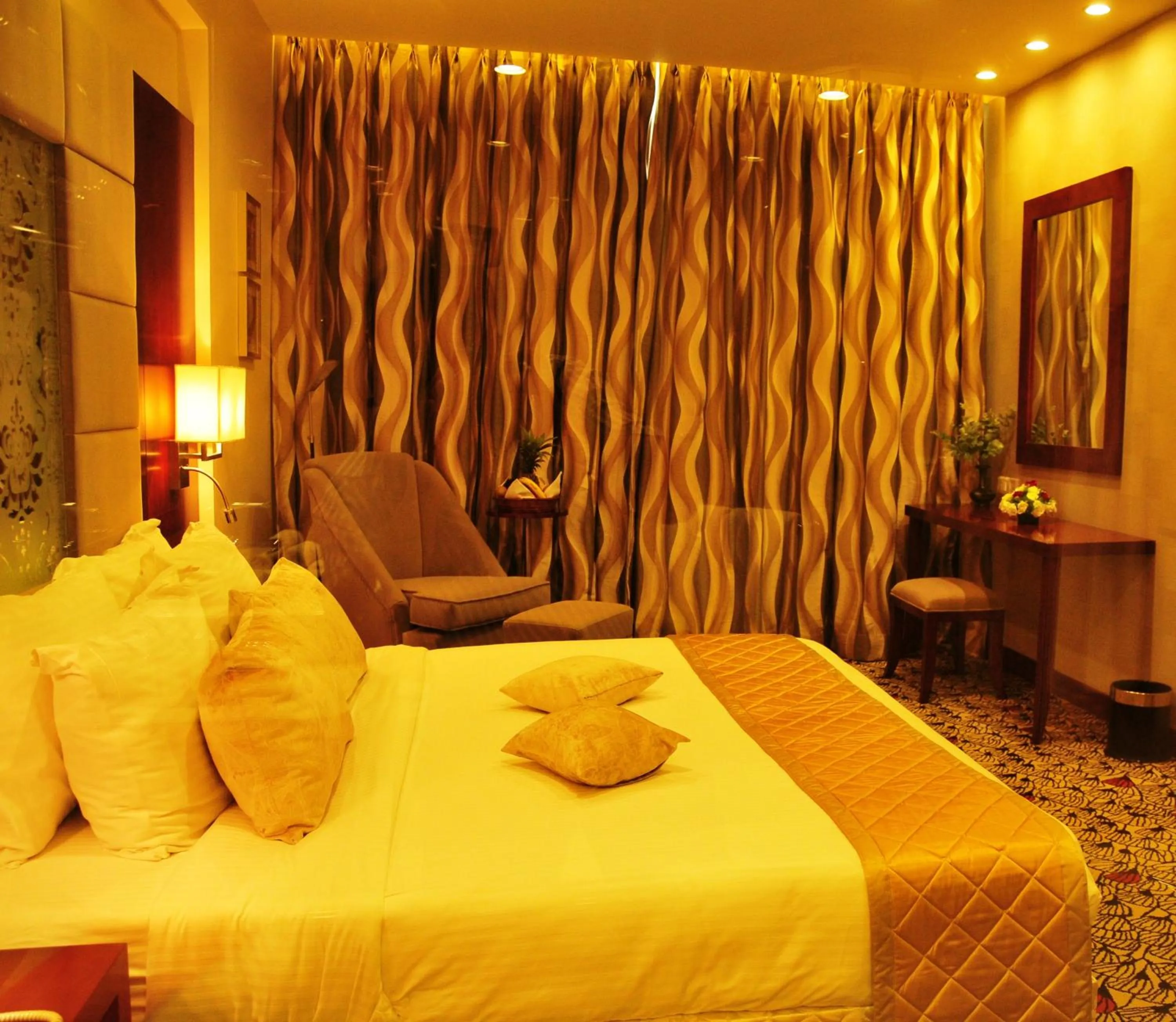 Bedroom, Bed in Ramoji Film City- Sitara Luxury Hotel
