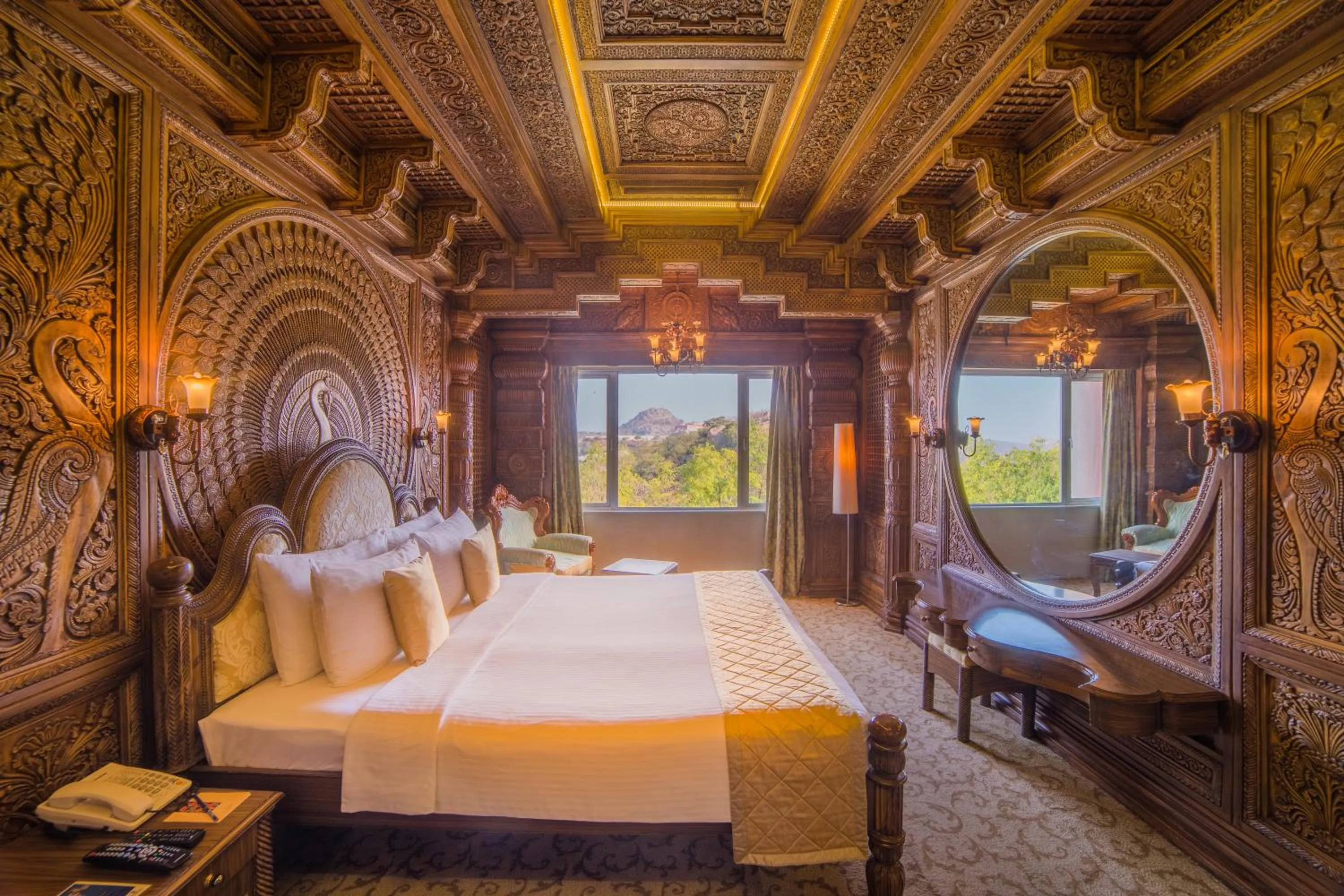 Bed in Ramoji Film City- Sitara Luxury Hotel