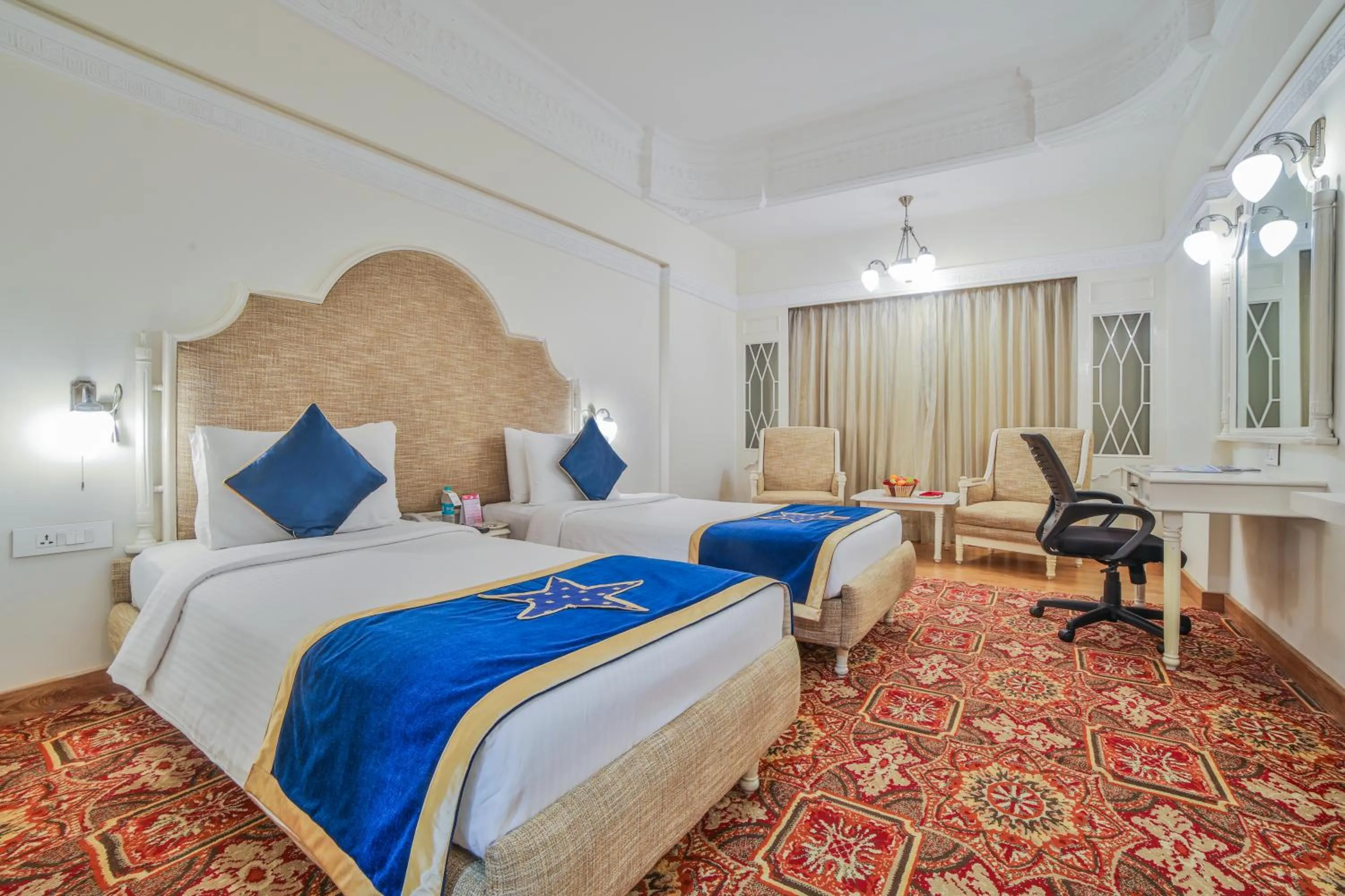 Bed in Ramoji Film City- Sitara Luxury Hotel