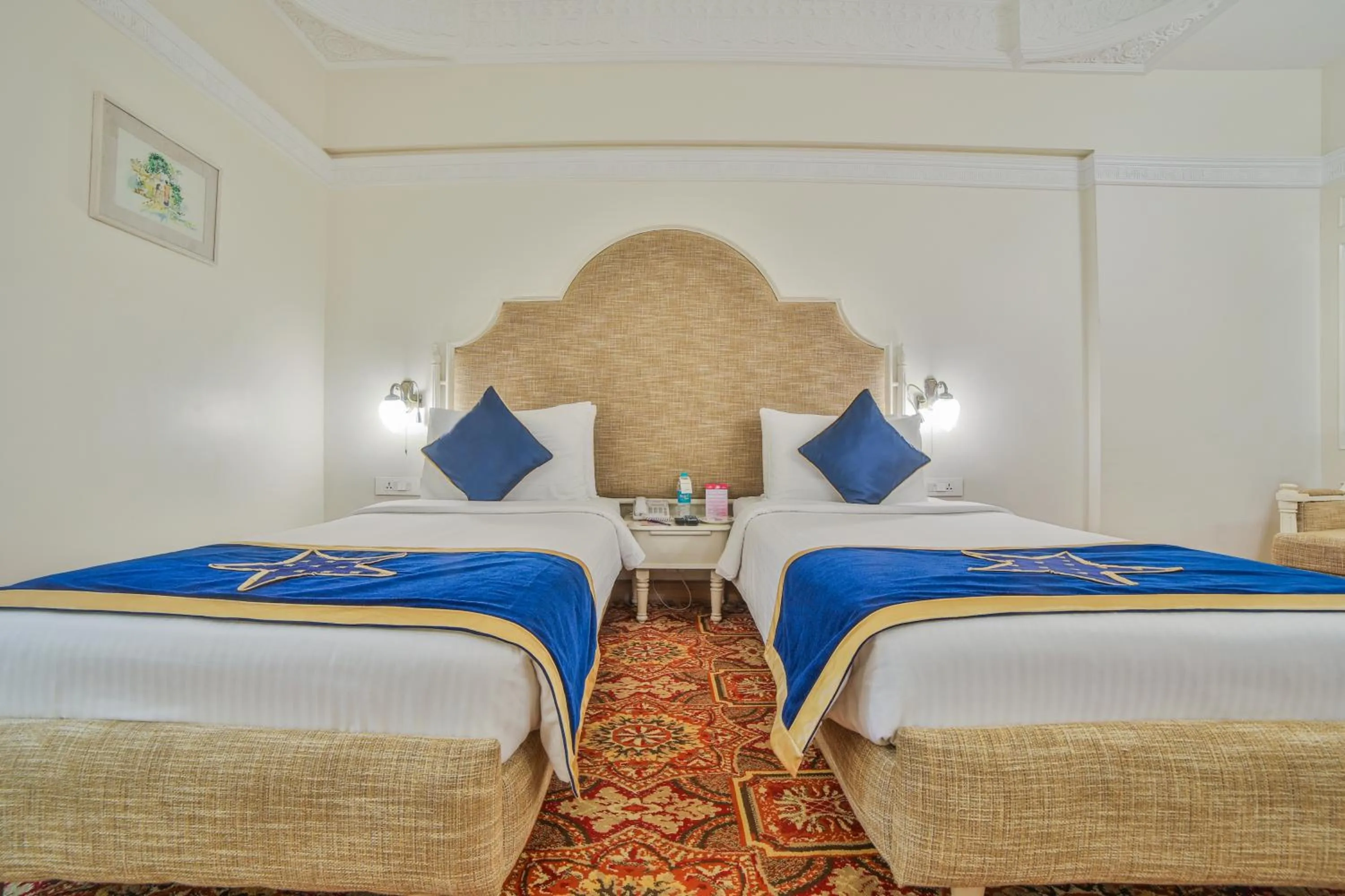 Bed in Ramoji Film City- Sitara Luxury Hotel