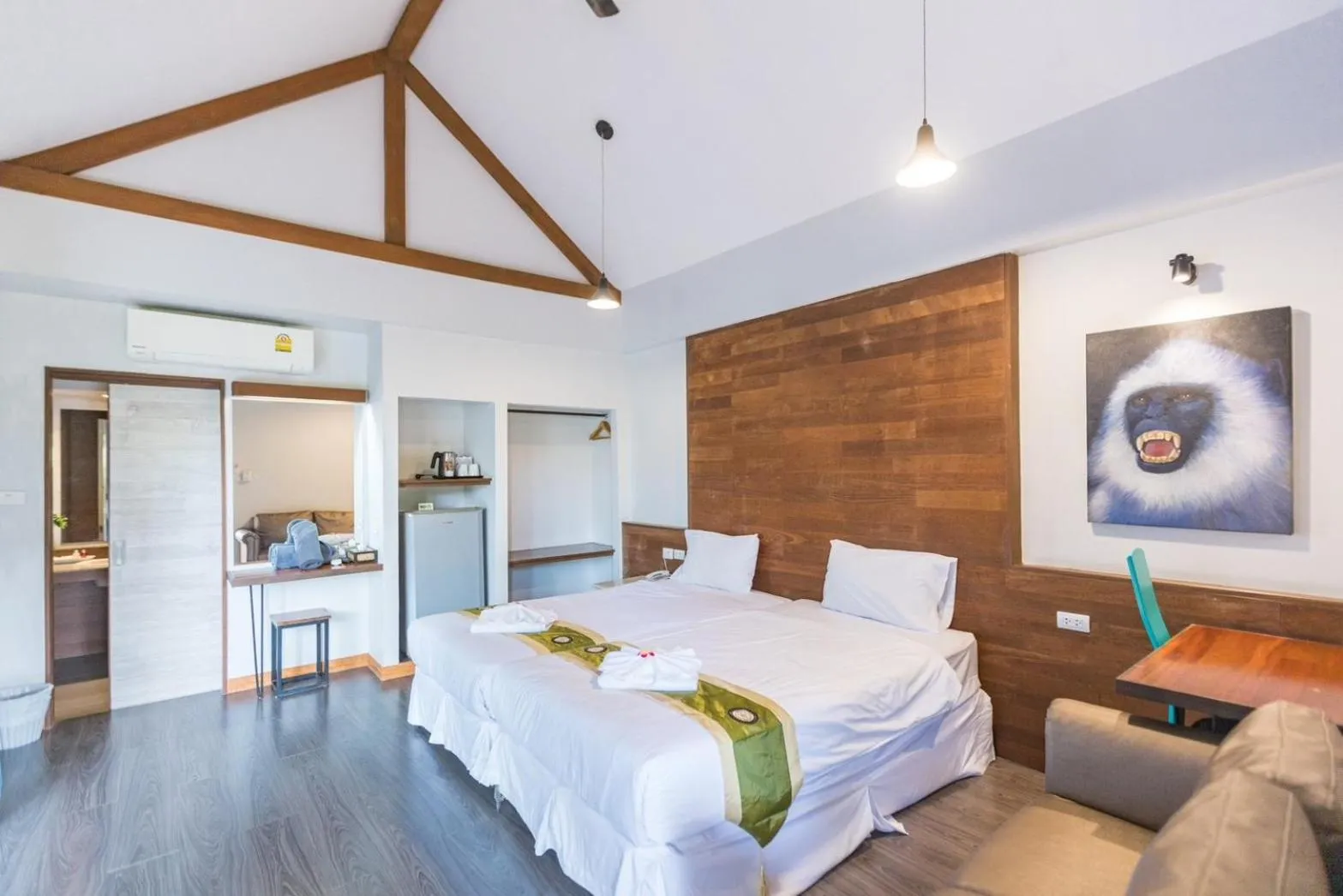 Bed in IP Plus Pool Villa Pattaya