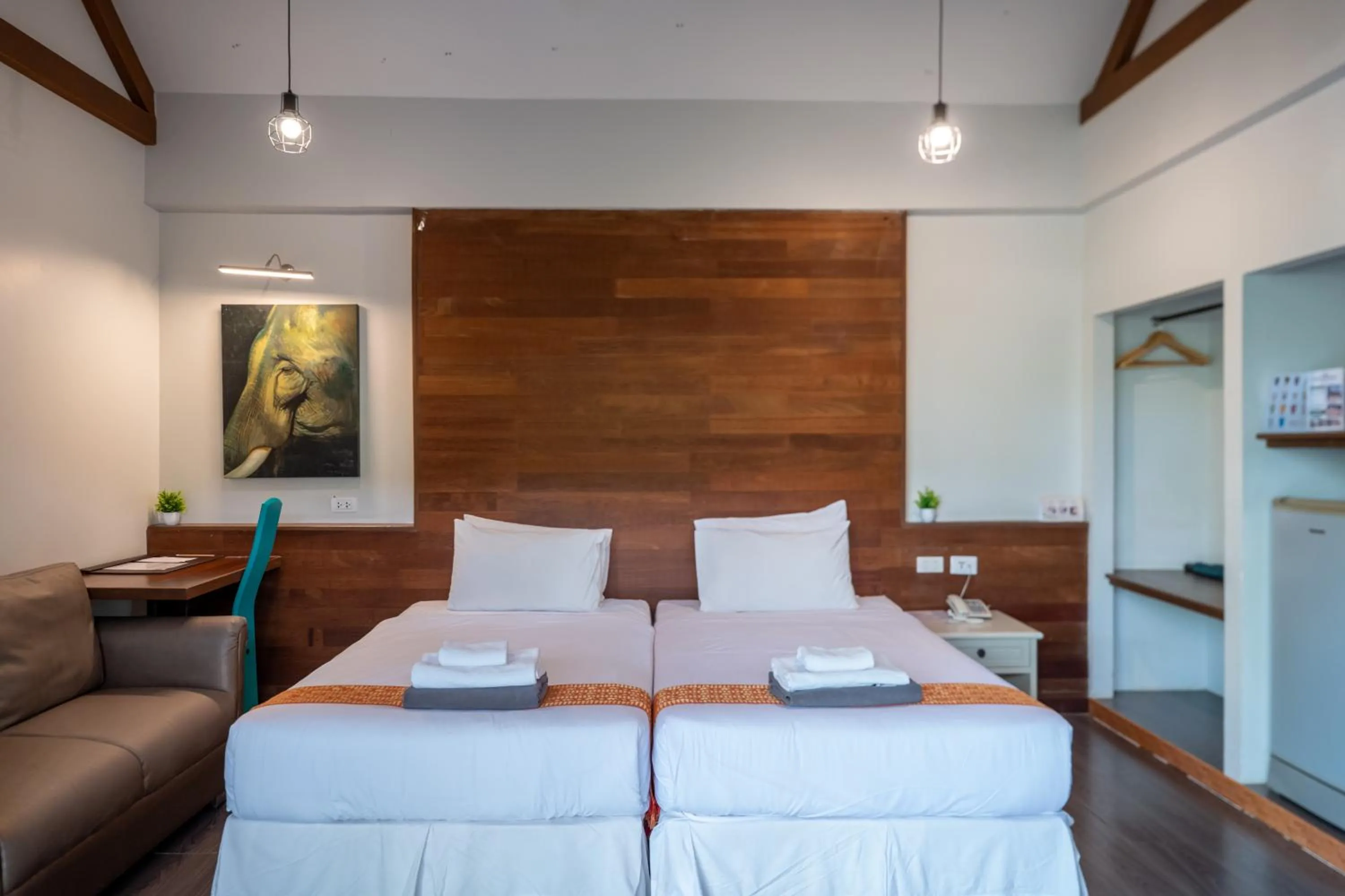 Bed in IP Plus Pool Villa Pattaya