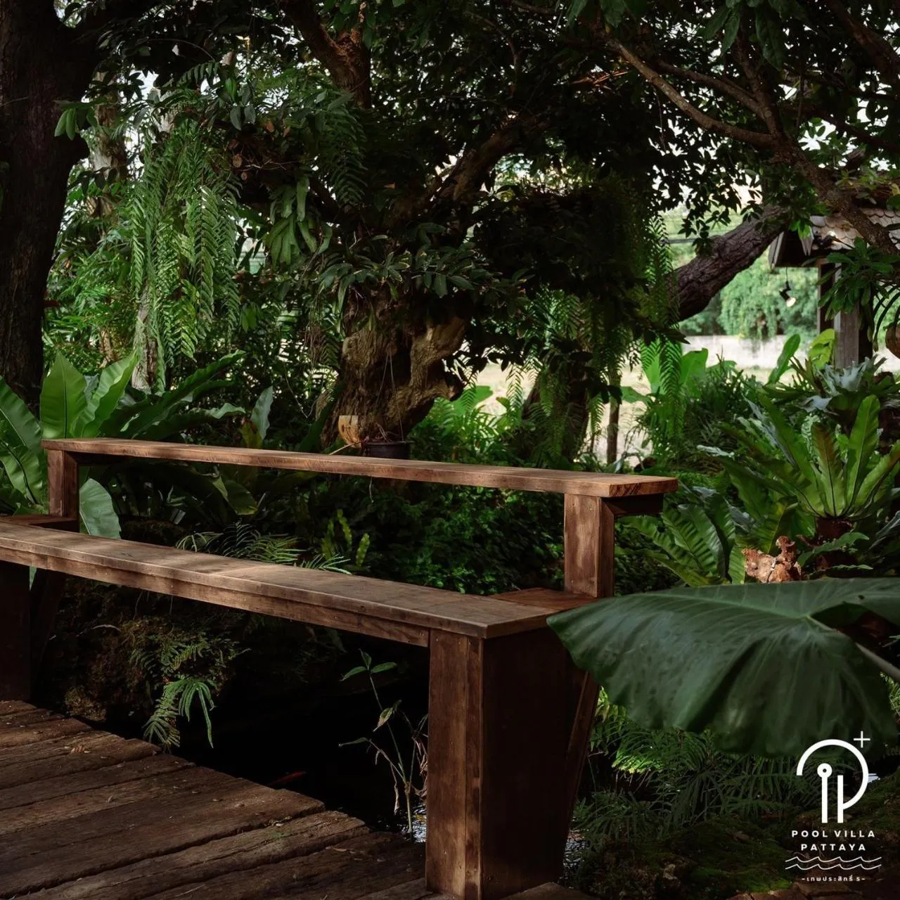 Garden in IP Plus Pool Villa Pattaya