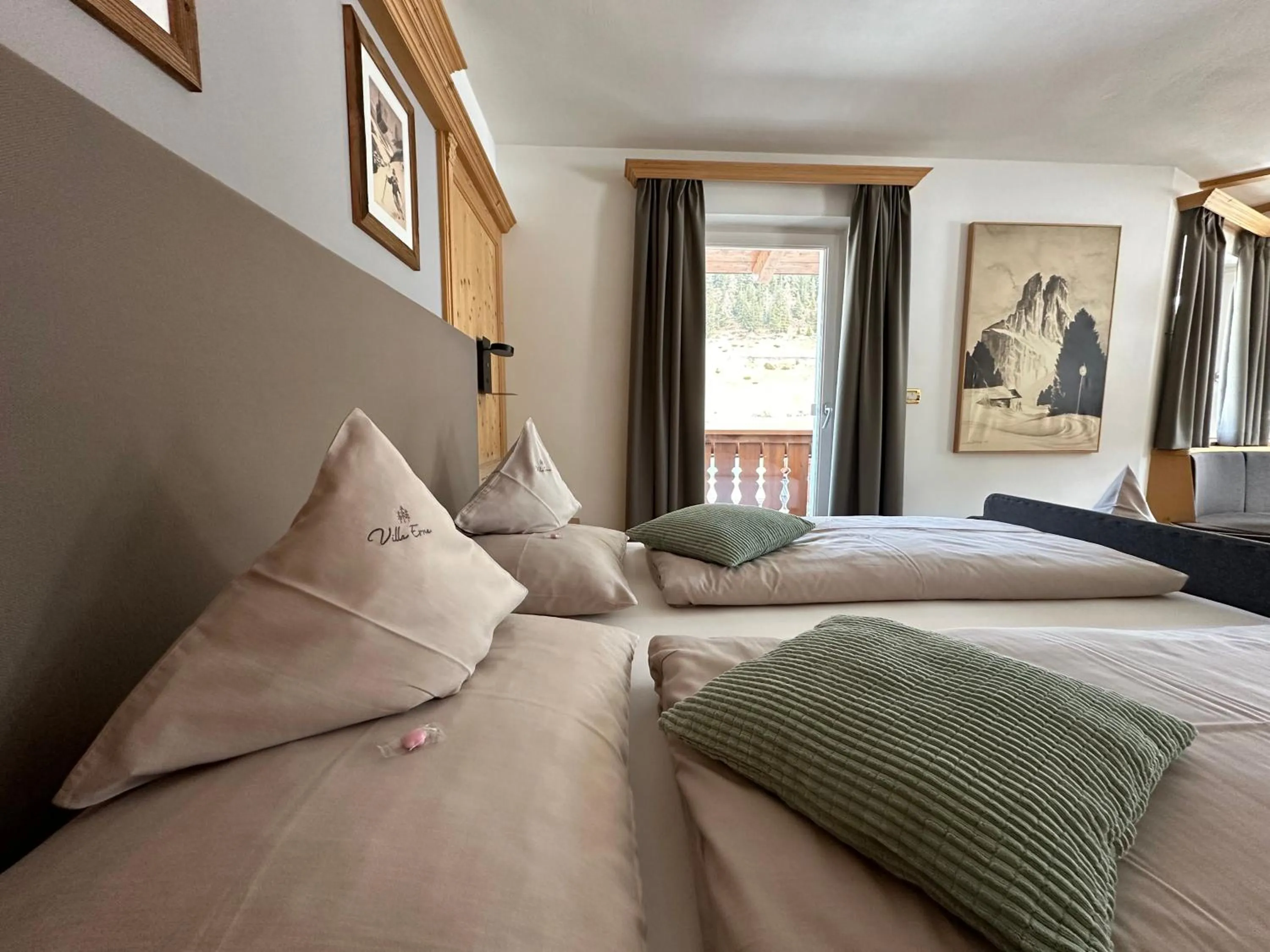 Bed in Garnì Villa Erna