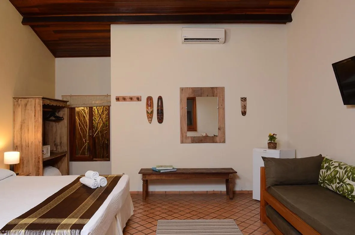 Bed in Pousada Bico Verde