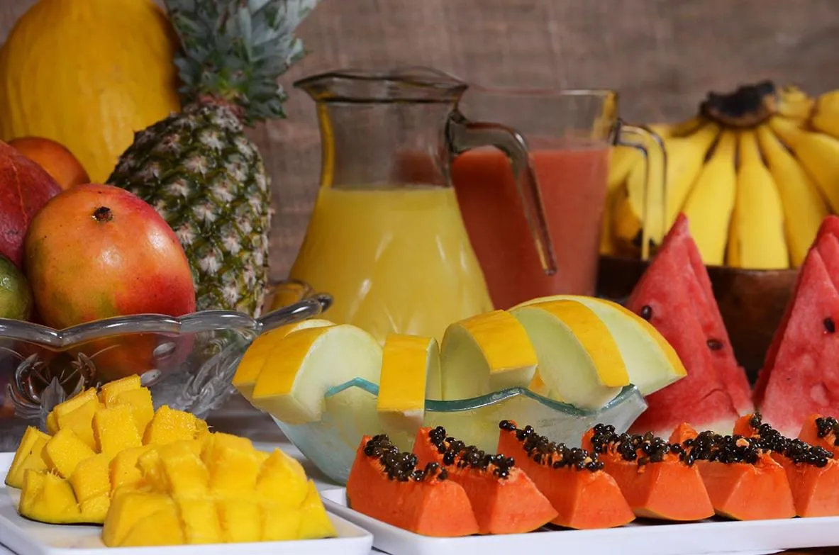 Buffet breakfast in Pousada Bico Verde