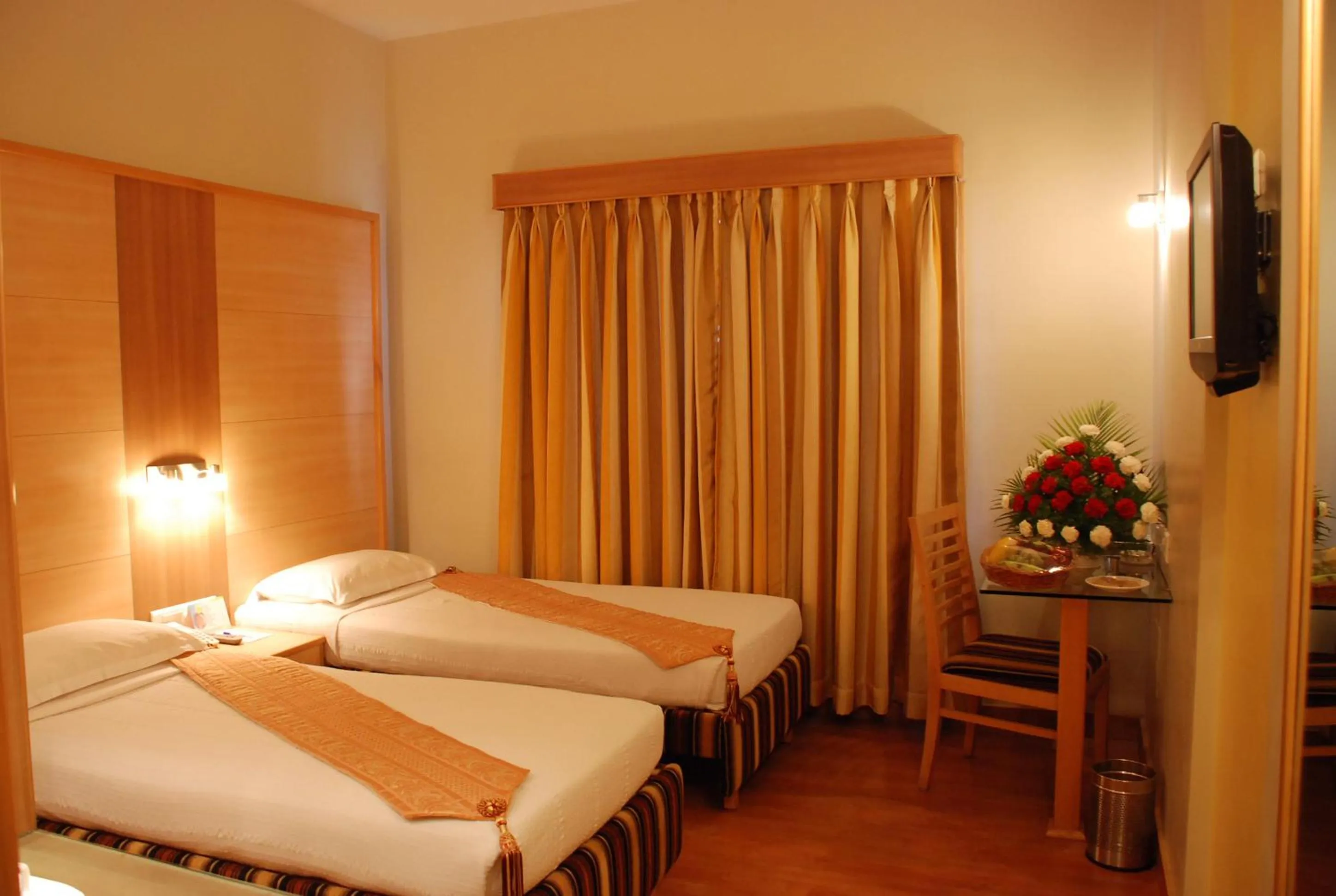 Bedroom, Bed in Ramoji Film City- Tara Comfort Hotel