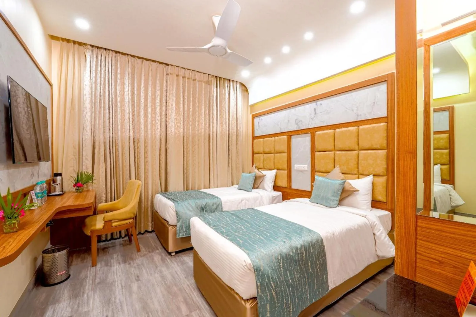 Bedroom, Bed in Ramoji Film City- Tara Comfort Hotel
