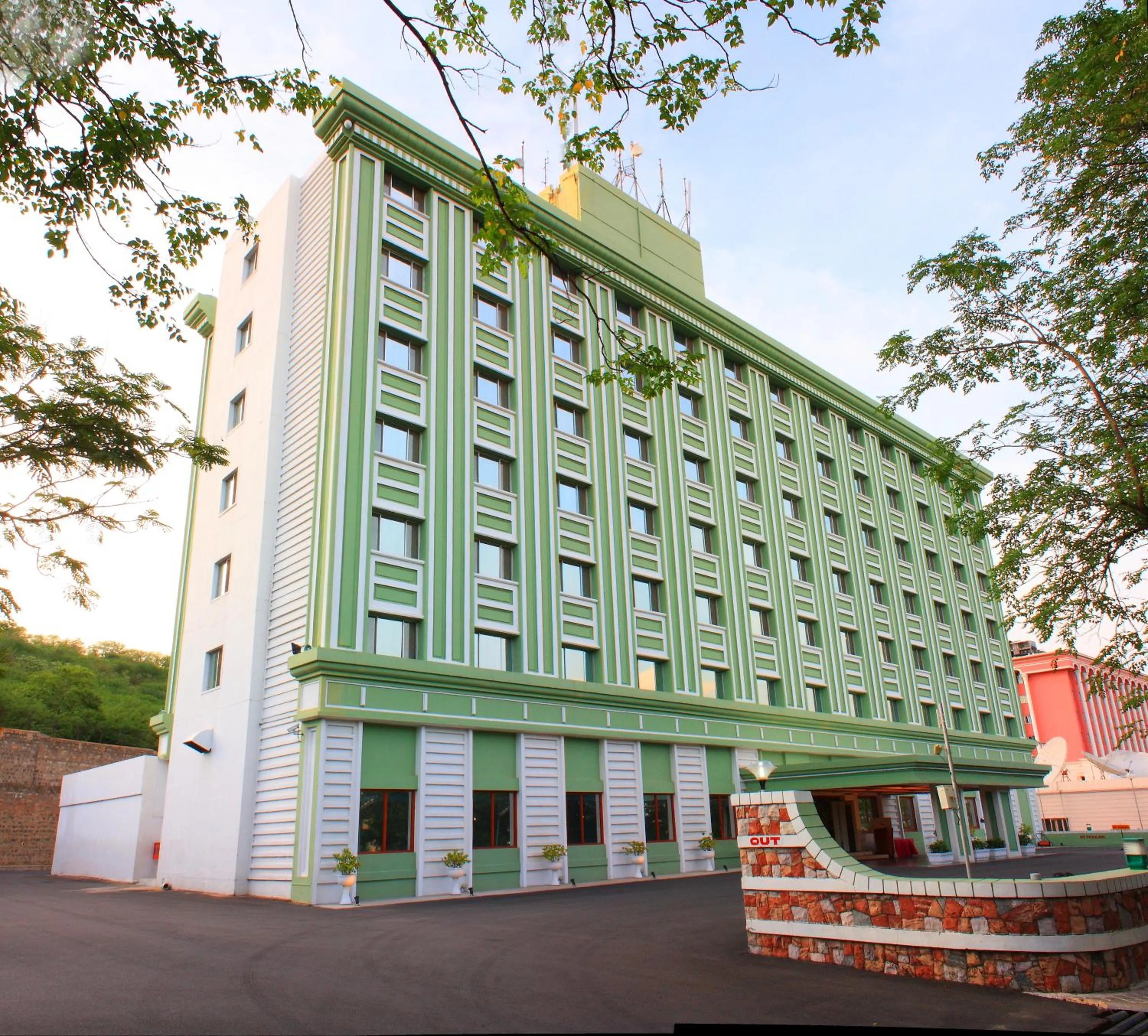 Facade/entrance in Ramoji Film City- Tara Comfort Hotel