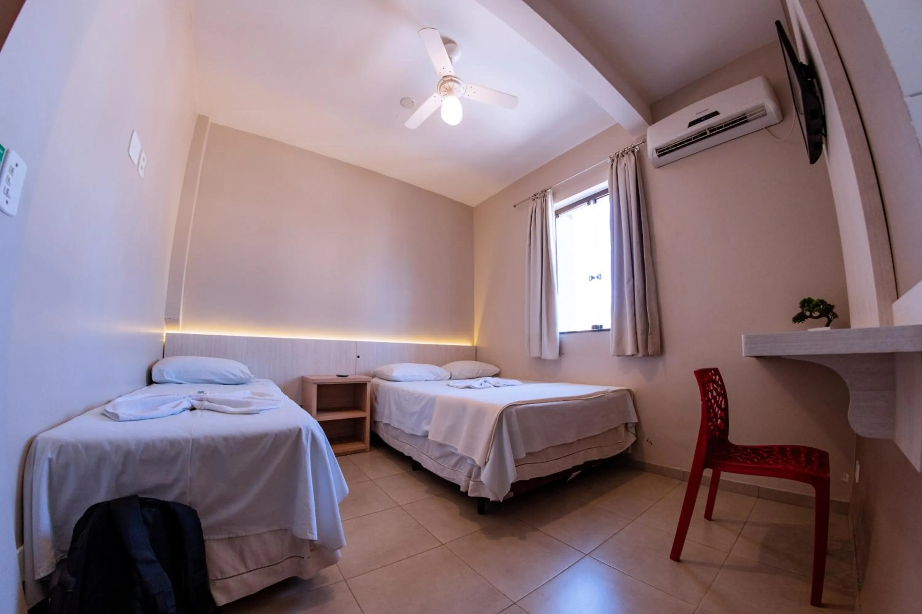 Bed in Hotel Ipiranga Maringa