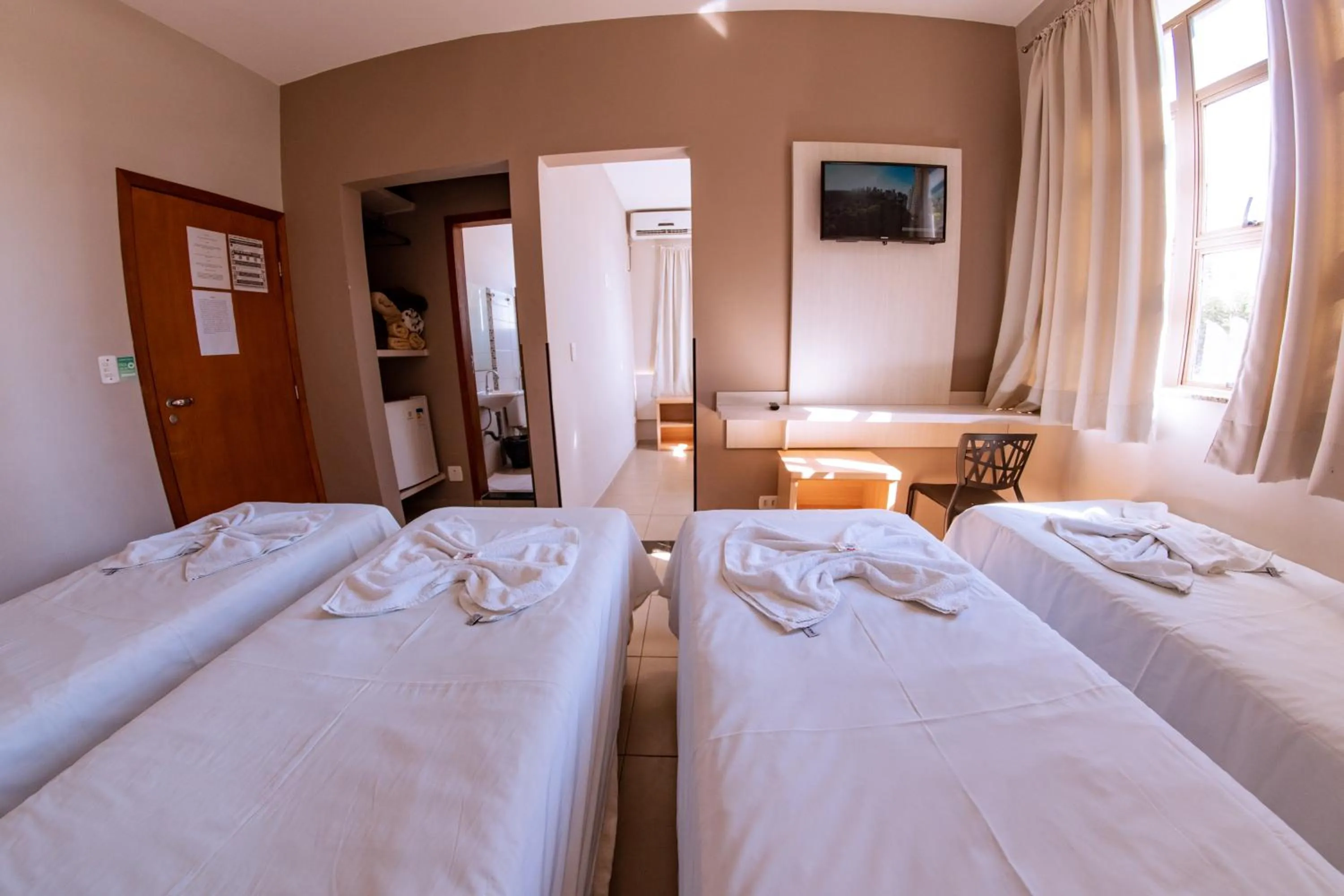 Bed in Hotel Ipiranga Maringa