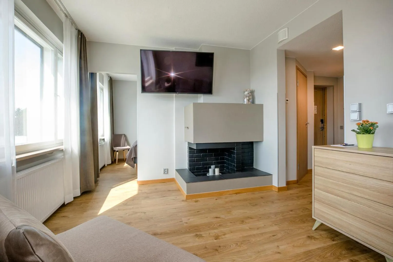 Living room in Hotelli Toivola