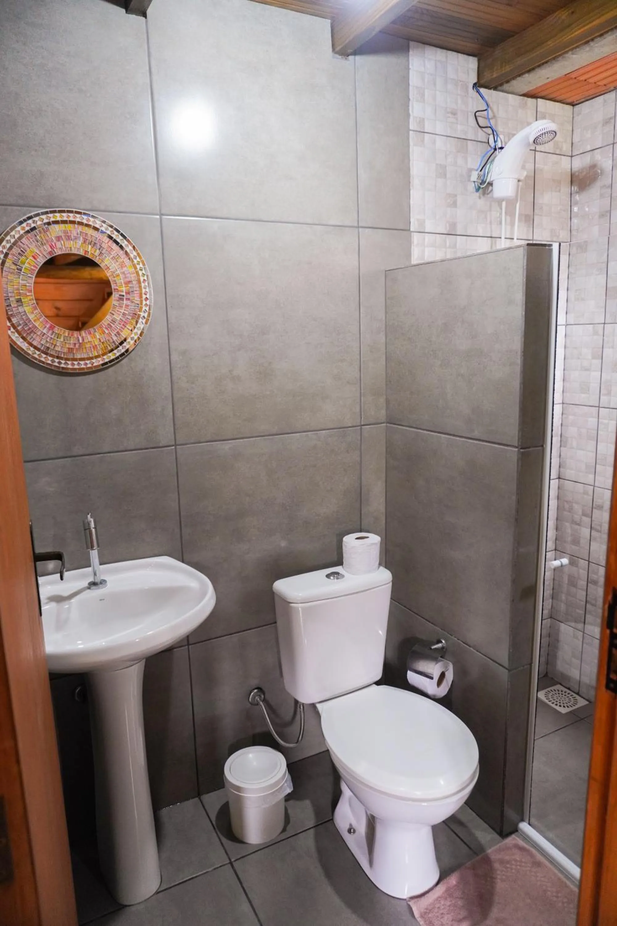 Bathroom in Mandala Chalés