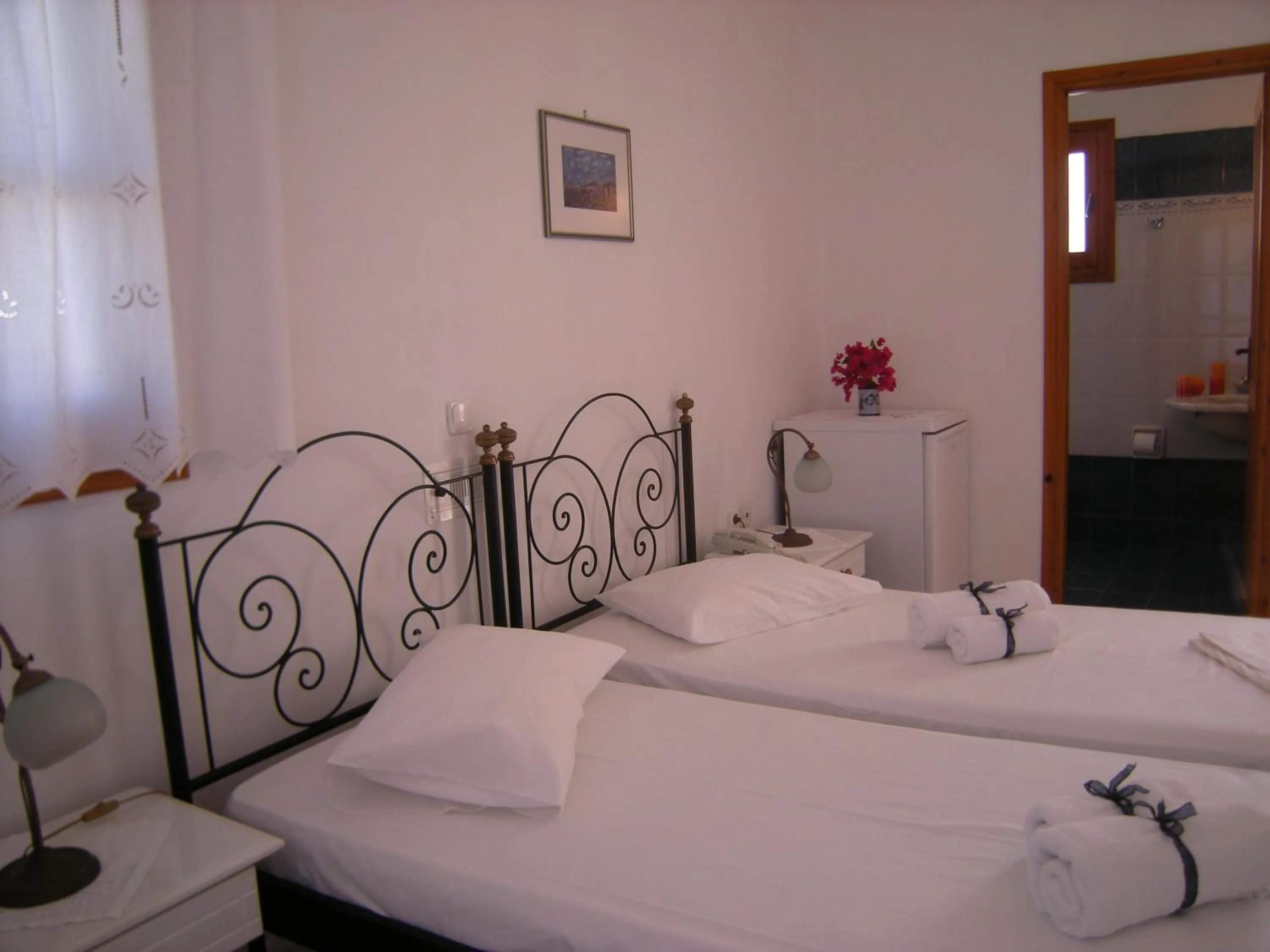 Bed in Roussos Beach Hotel