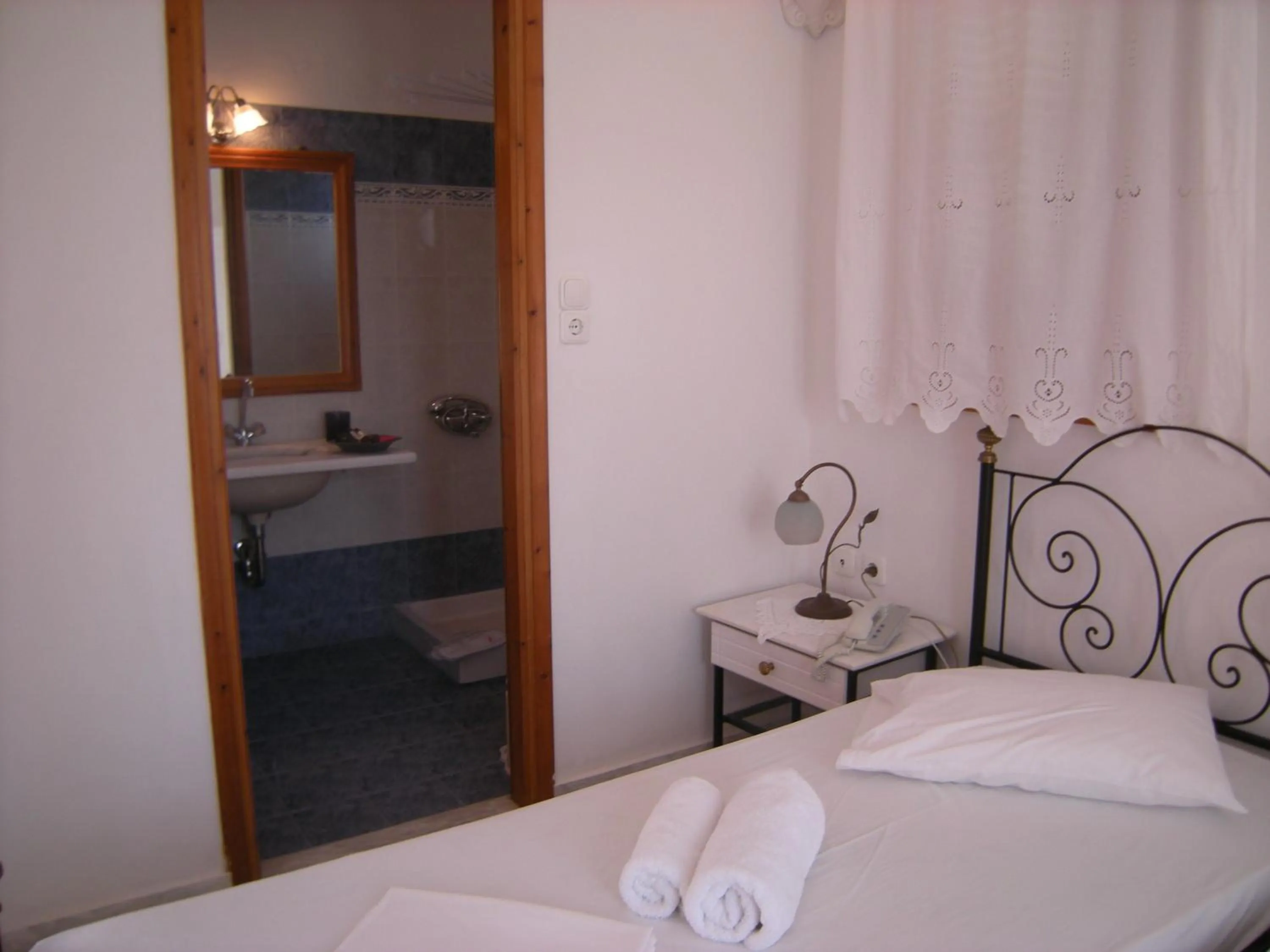 Bed in Roussos Beach Hotel