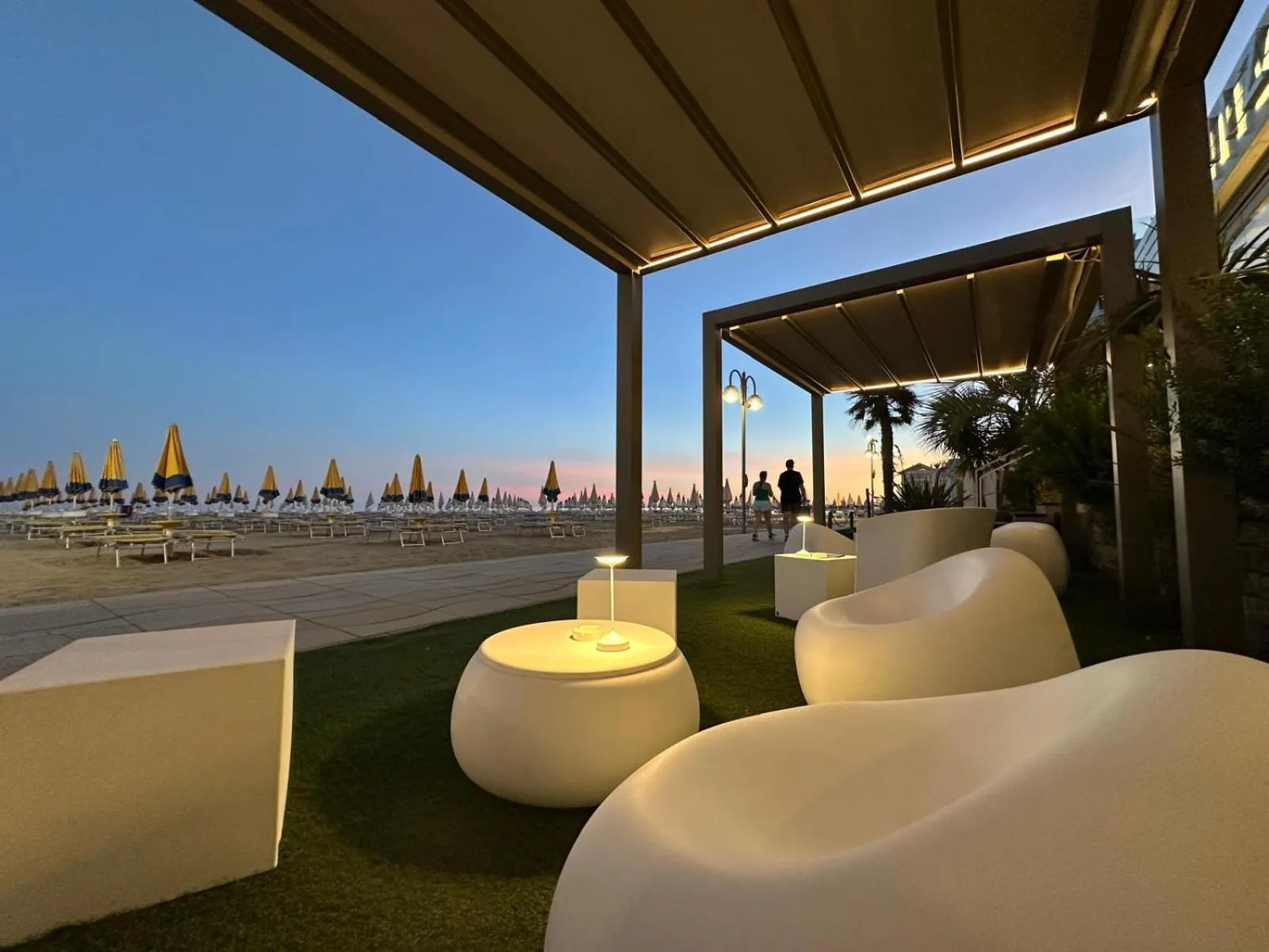 Balcony/Terrace in Hotel Nizza Frontemare Superior 3 Stelle