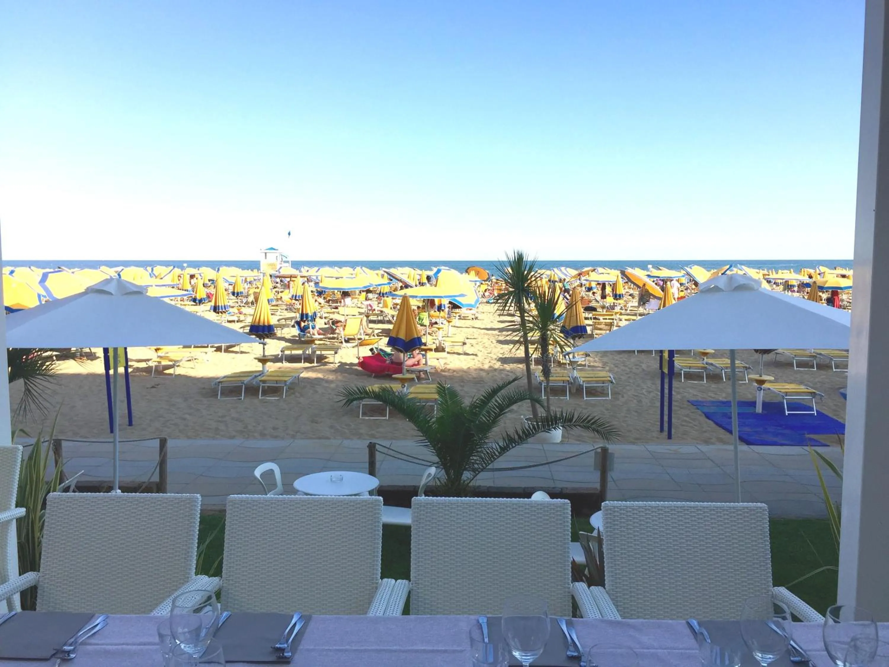 Balcony/Terrace in Hotel Nizza Frontemare Superior 3 Stelle
