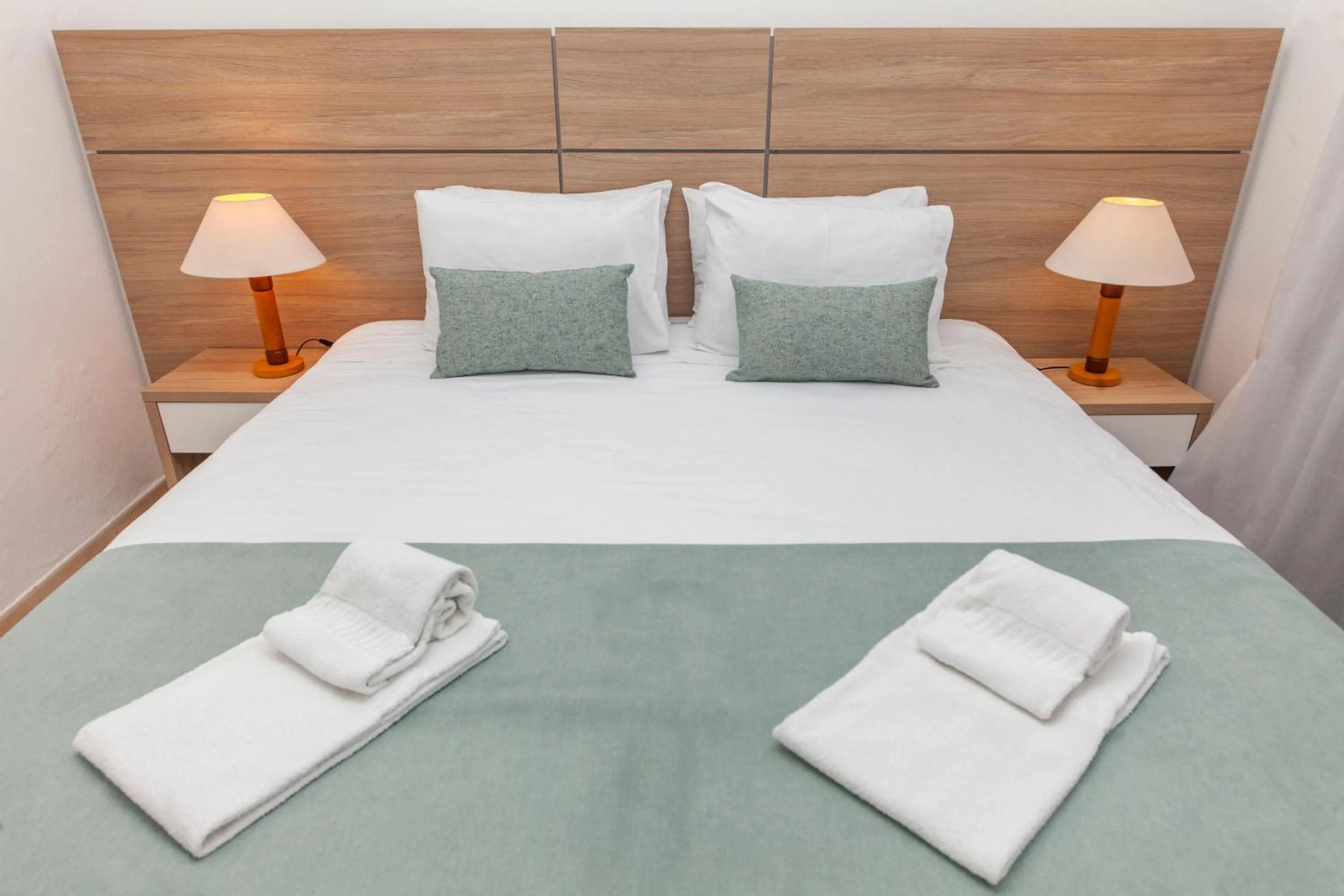 Bed in Atalaia Sol Aparthotel - tennis & heated pool in winter