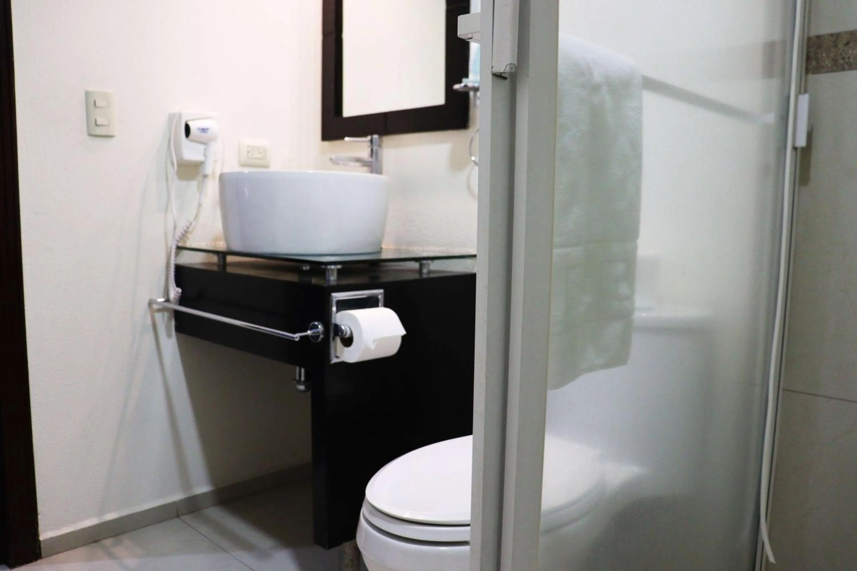 Bathroom in Wyndham Garden Aguascalientes Hotel & Casino