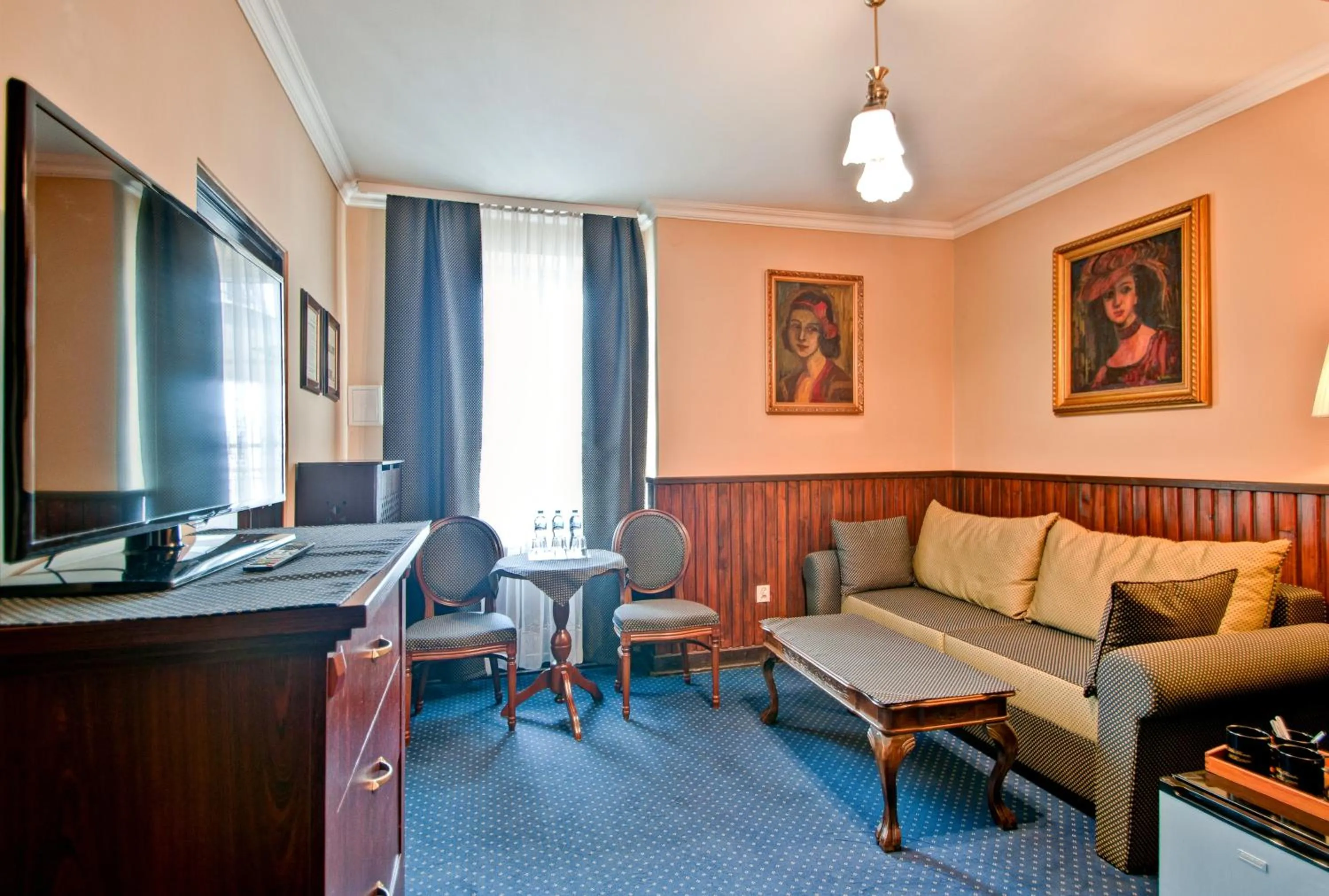 Living room in Willa Roztoka