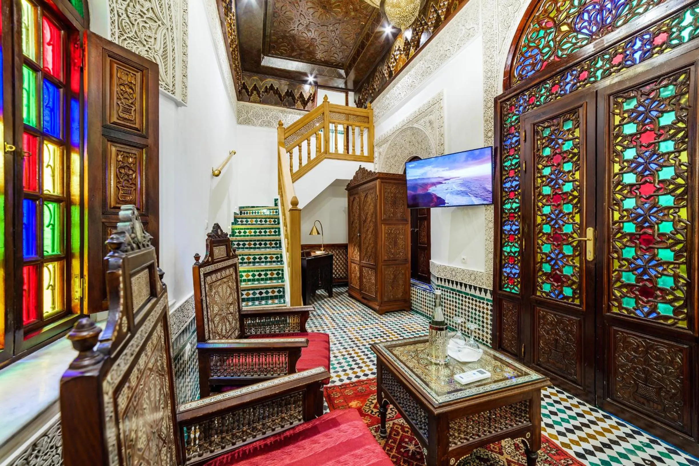 Living room in Riad Rcif & Spa Originale