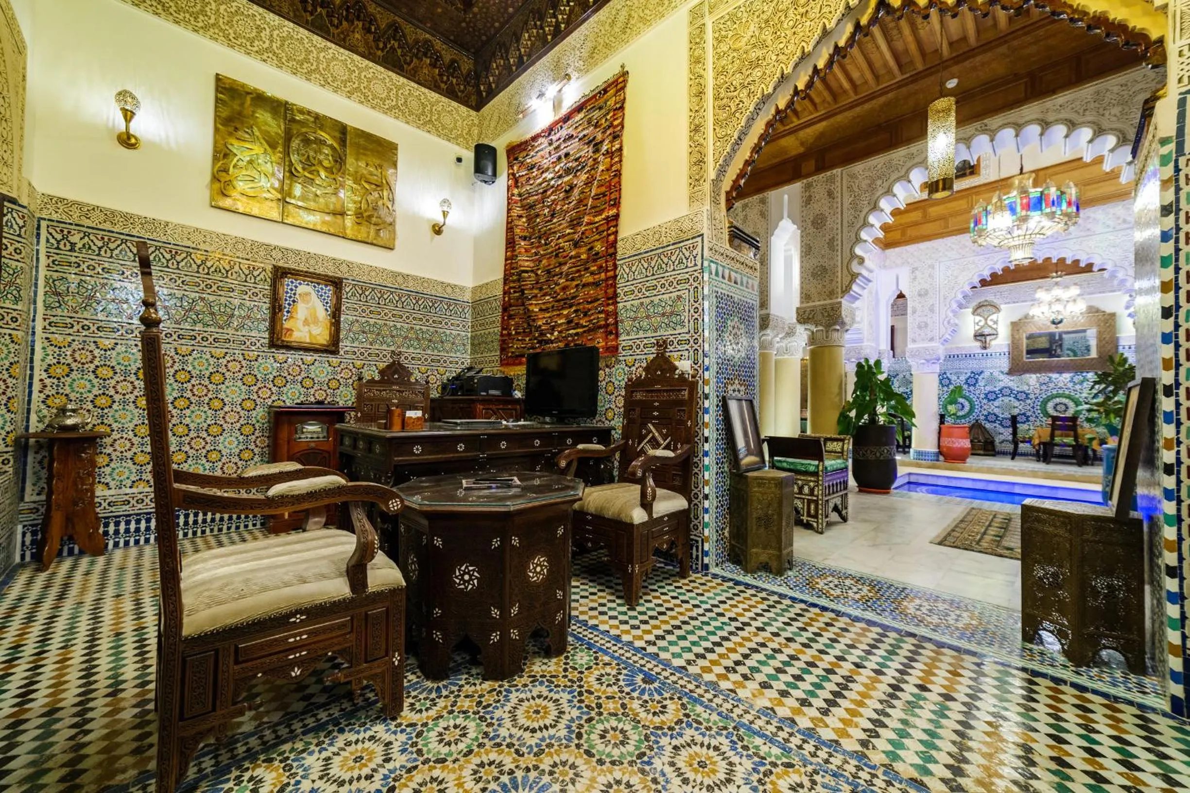 Living room in Riad Rcif & Spa Originale