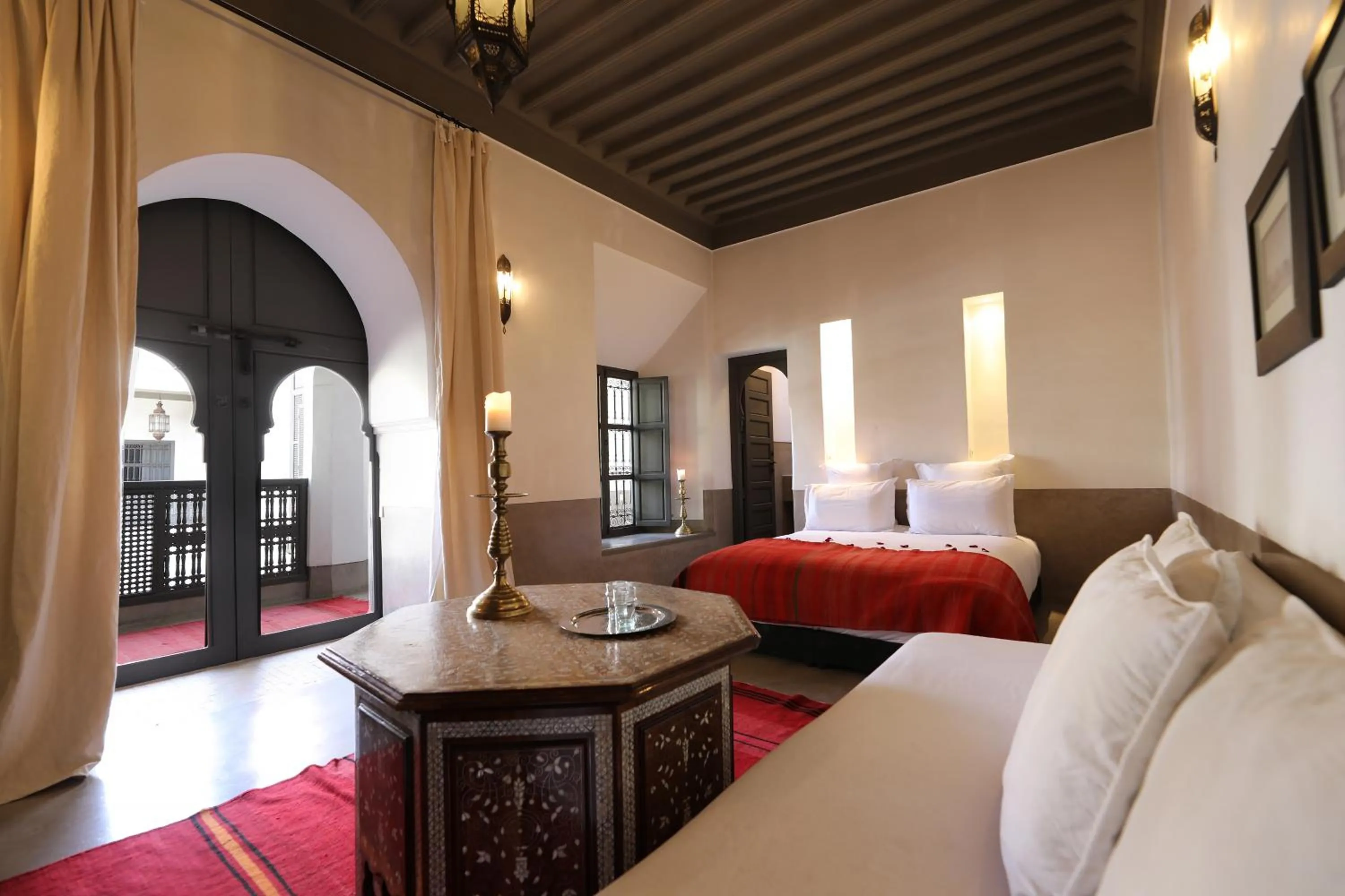 Living room, Bed in Riad Zaouia 44