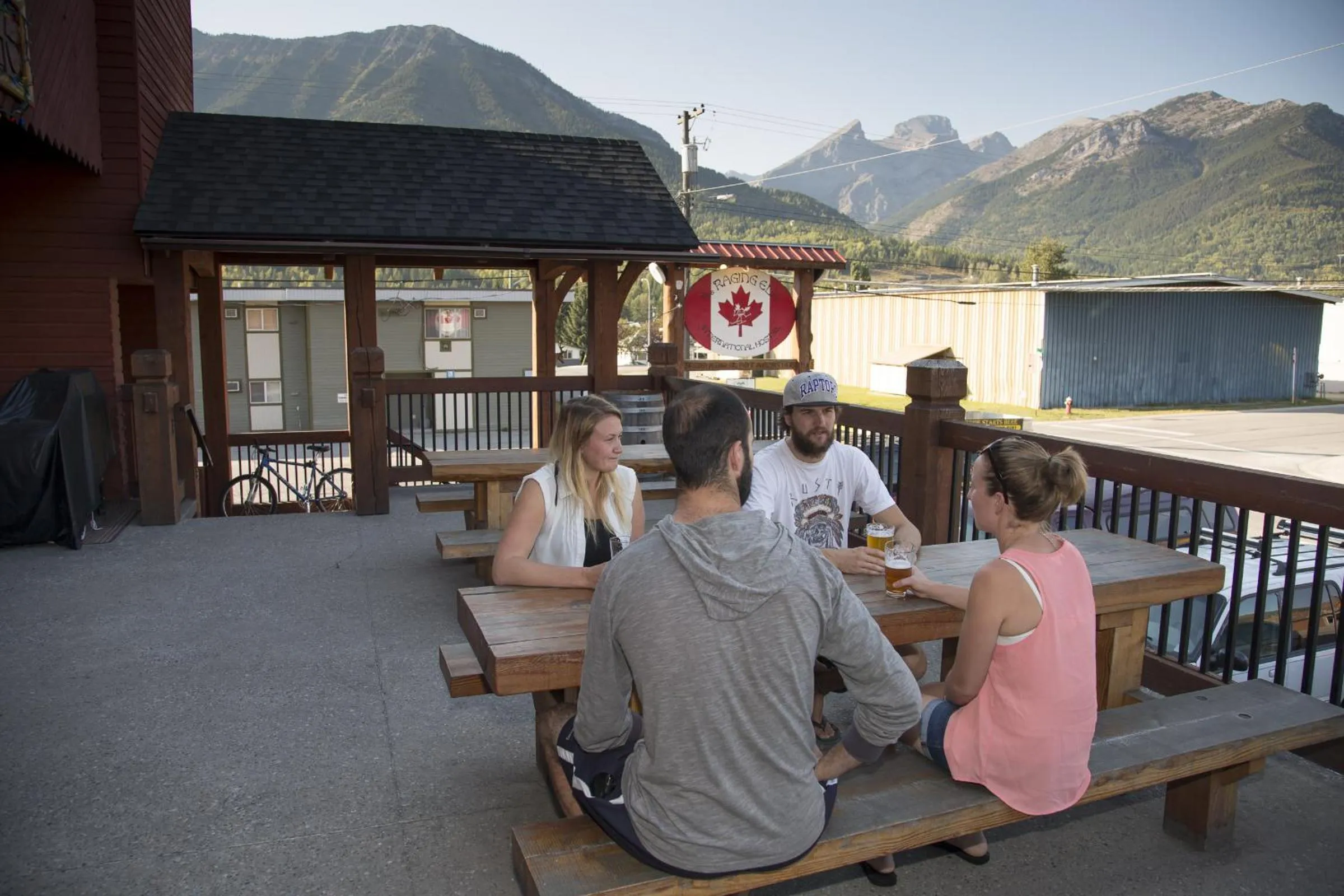 Patio in The Raging Elk Adventure Lodging