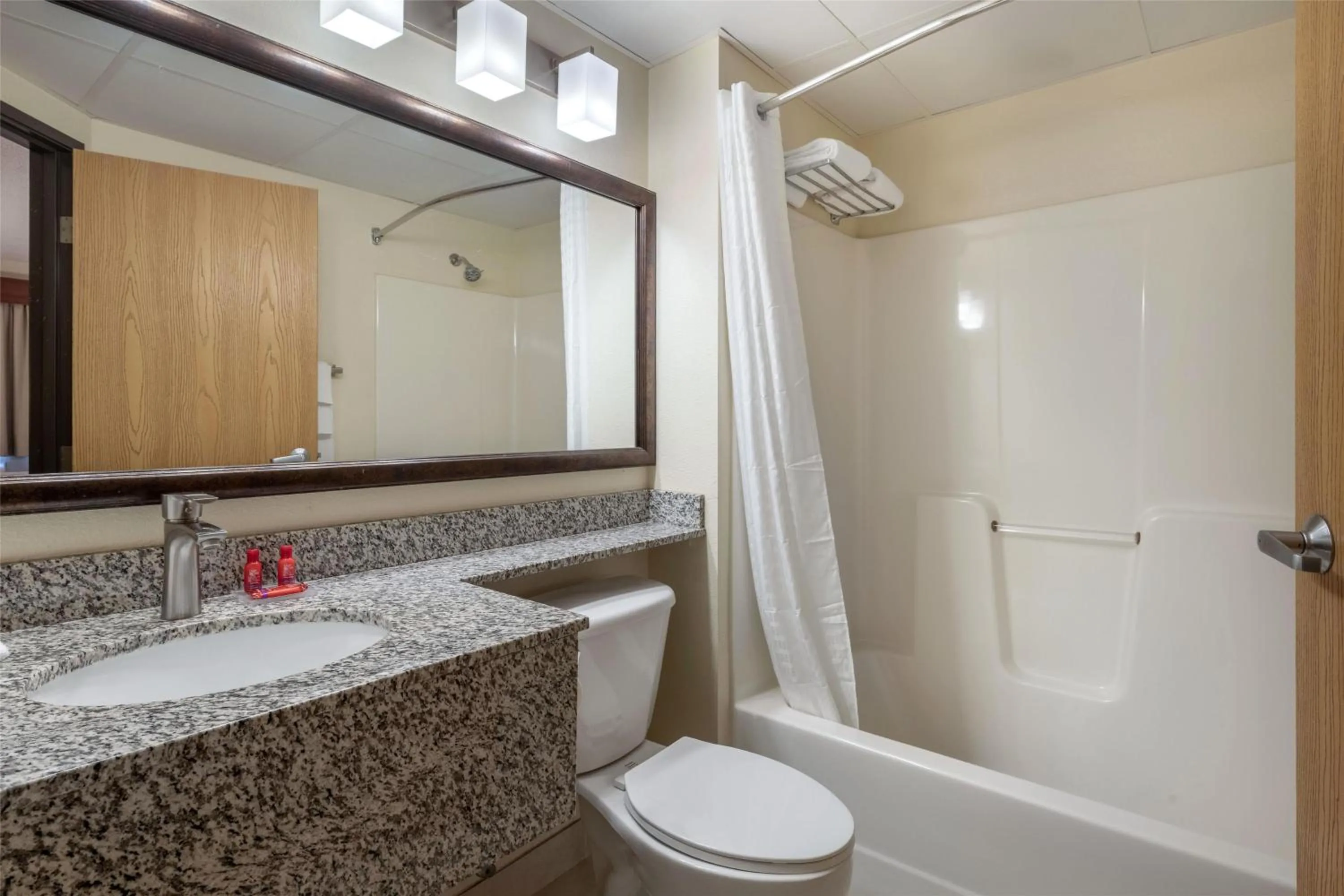 Bathroom in SureStay Plus Hotel by Best Western Litchfield