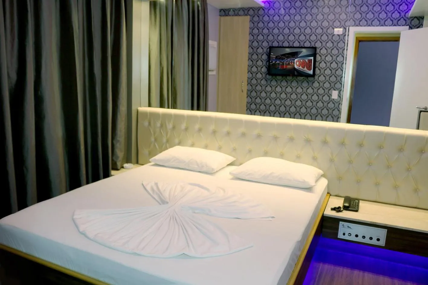 Bed in Hotel Praia Grande Niterói