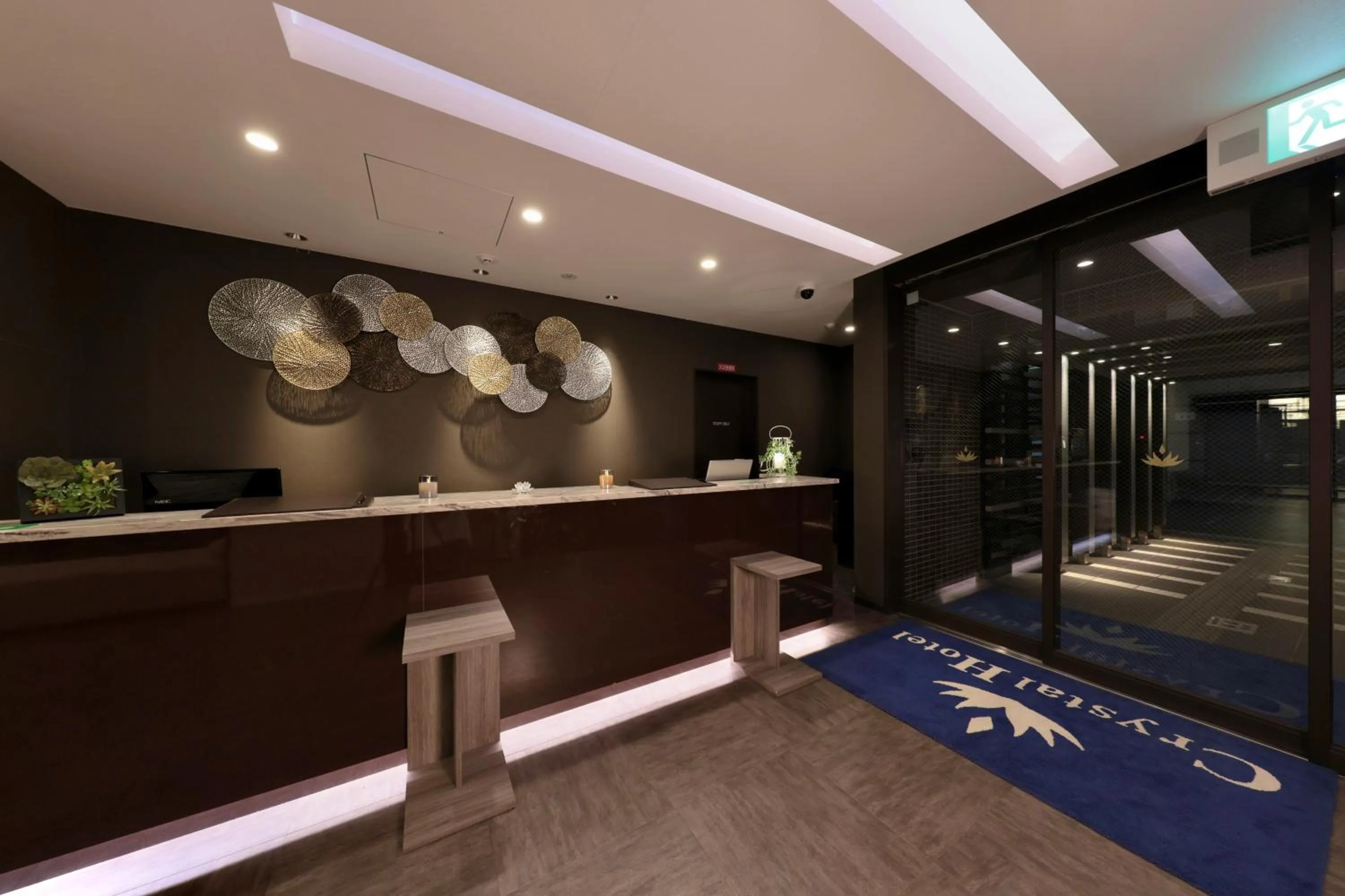 Lobby or reception in Doutonbori Crystal Hotel
