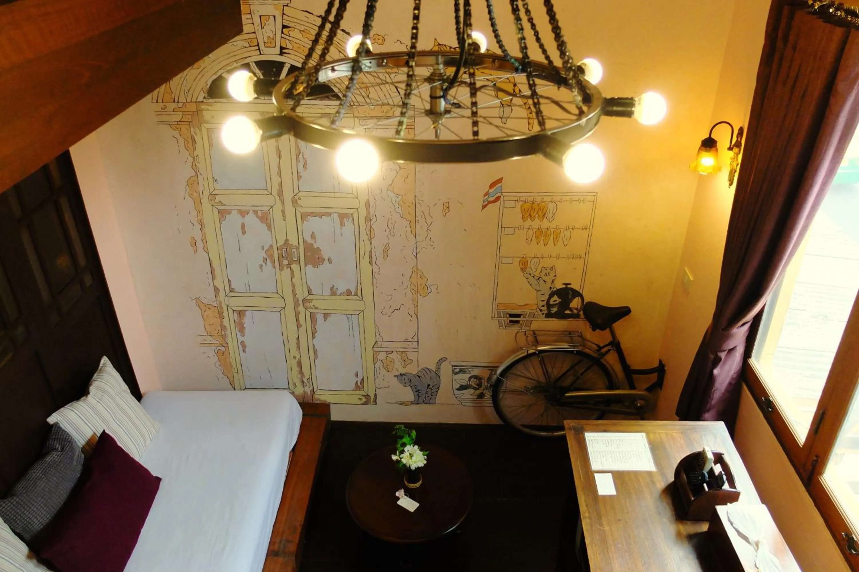 Living room in Old Capital Bike Inn - SHA Certified